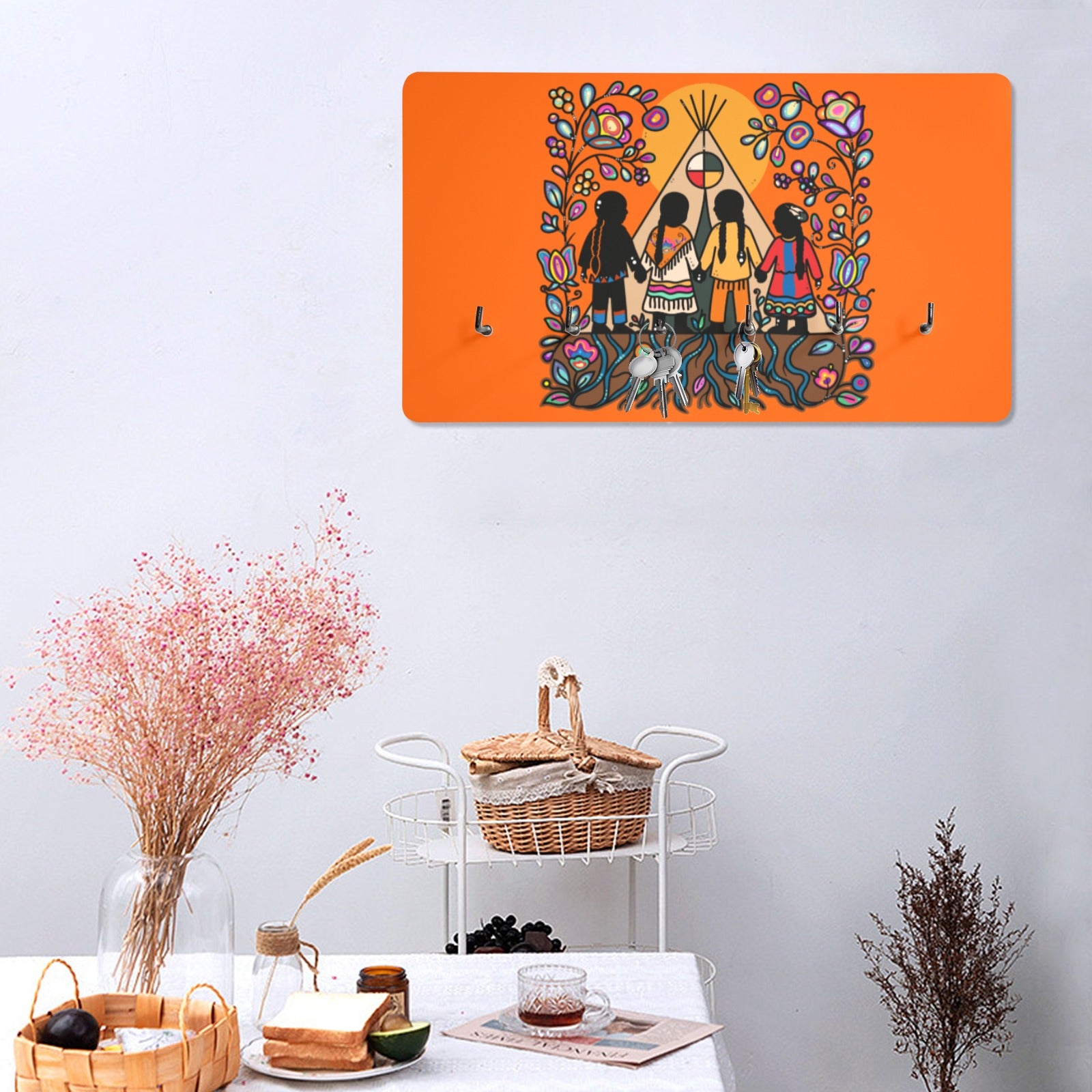 Rooted in Culture Wall Mounted Decor Key Holder