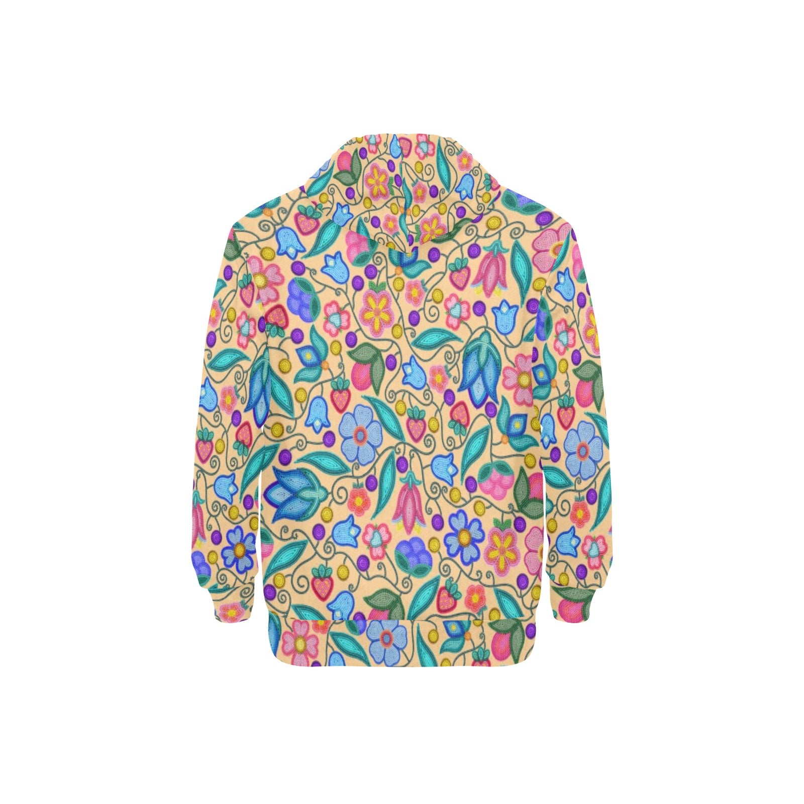 Sweet Offering Cream Men's Long Sleeve Fleece Hoodie