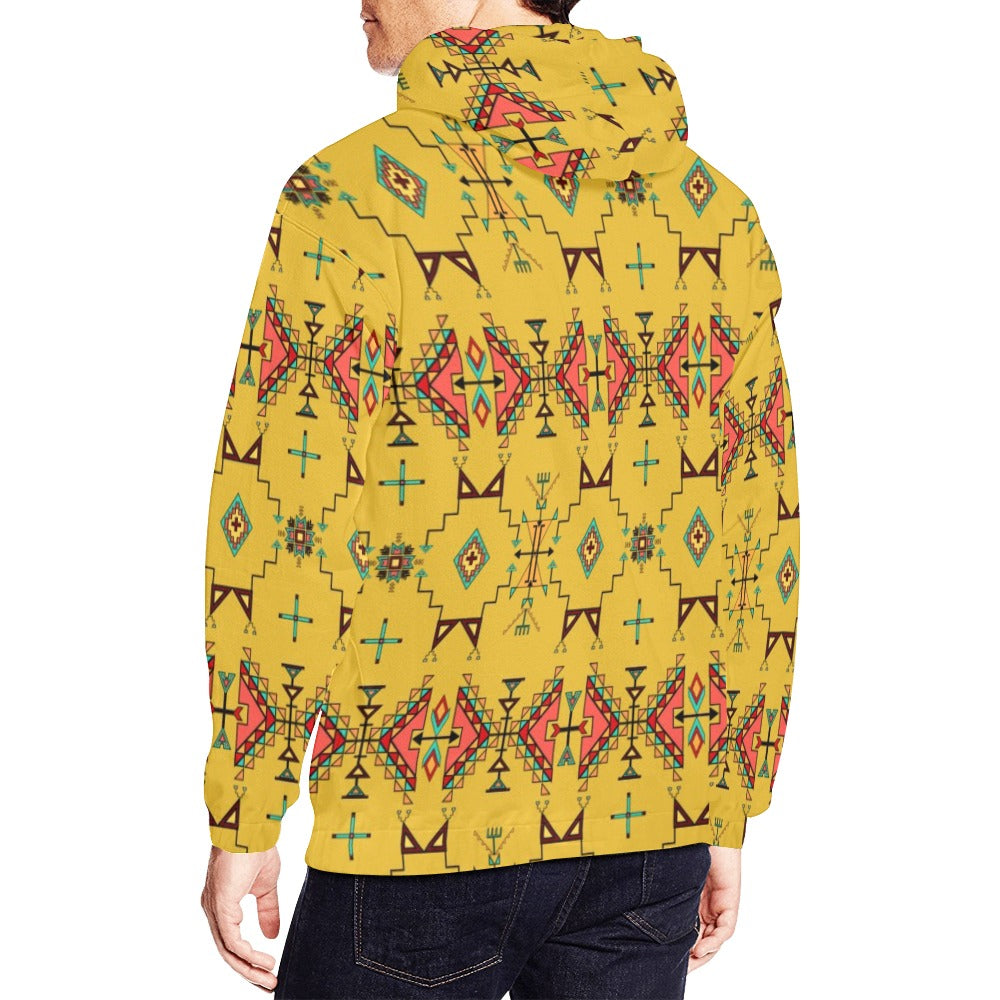 Thunder Flight Yellow Hoodie for Men (USA Size)