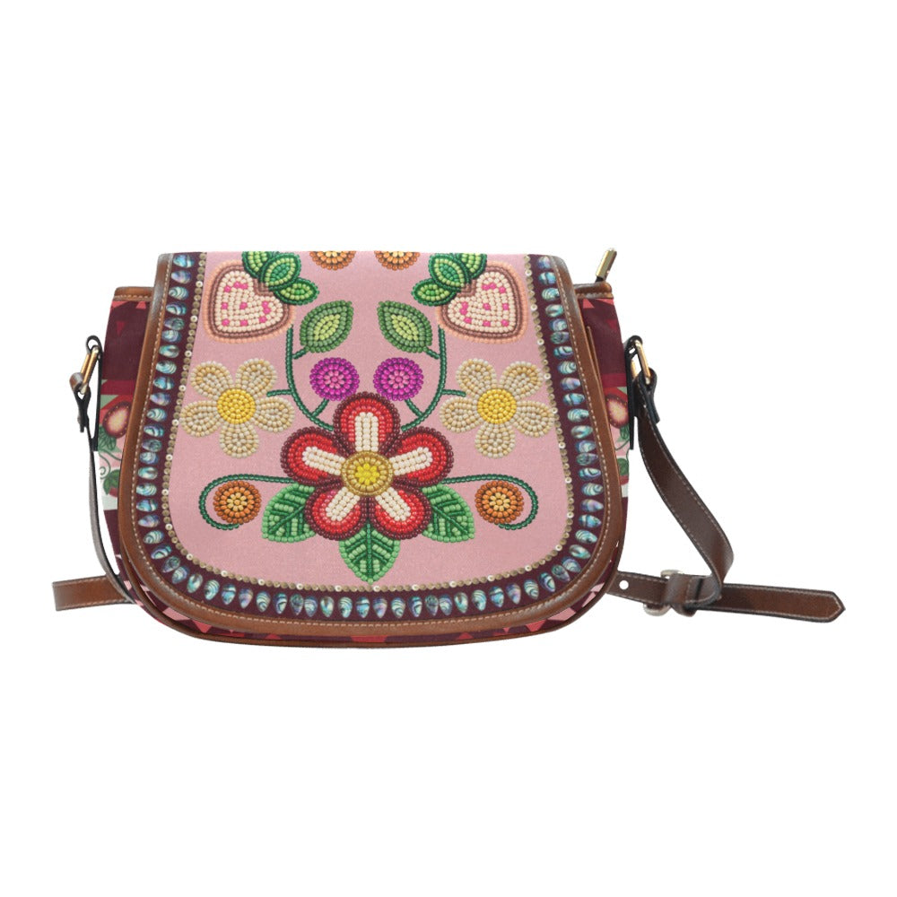 Sacred Berry Pink Saddle Bag/Large