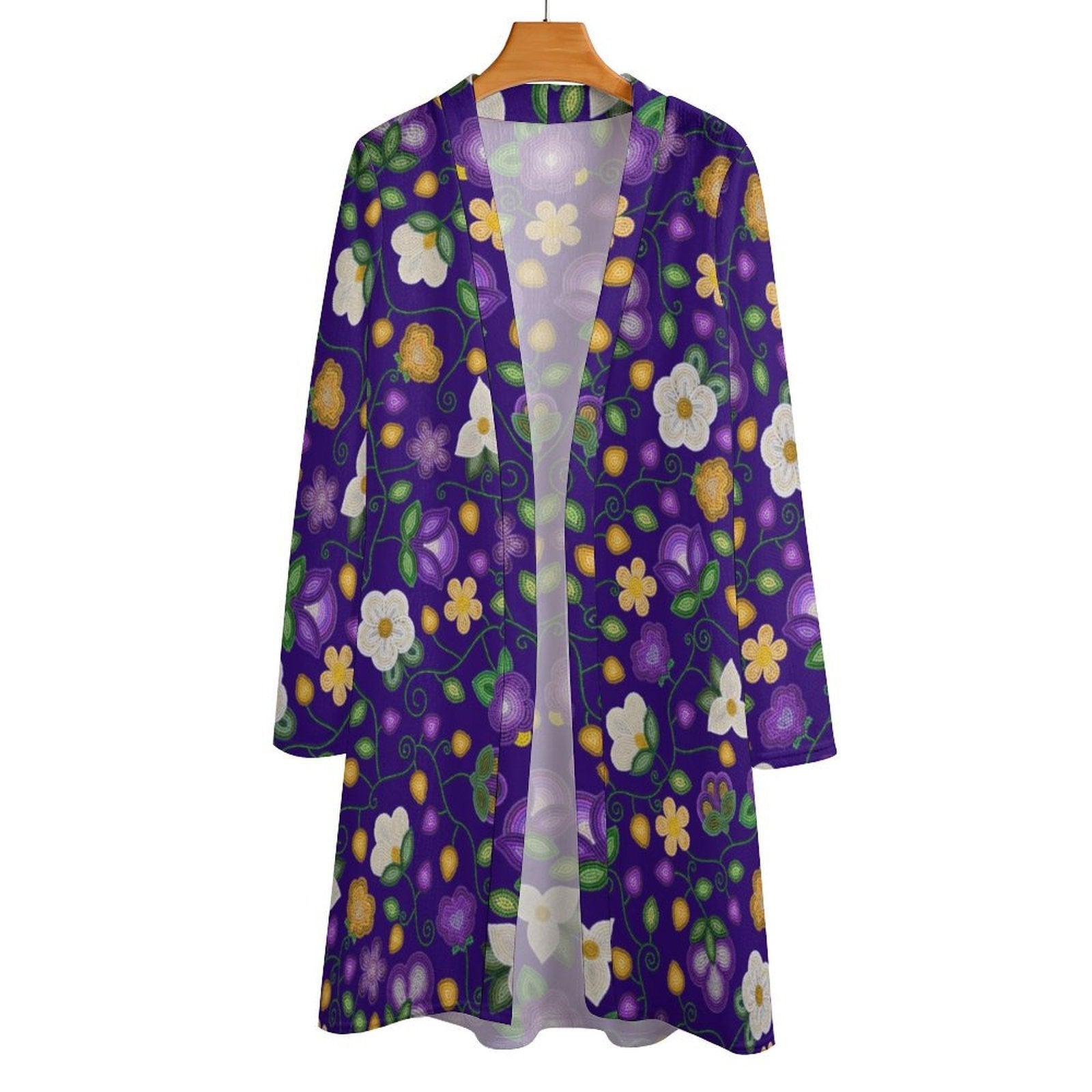 Midnight Moss Bloom Aubergine Cardigan