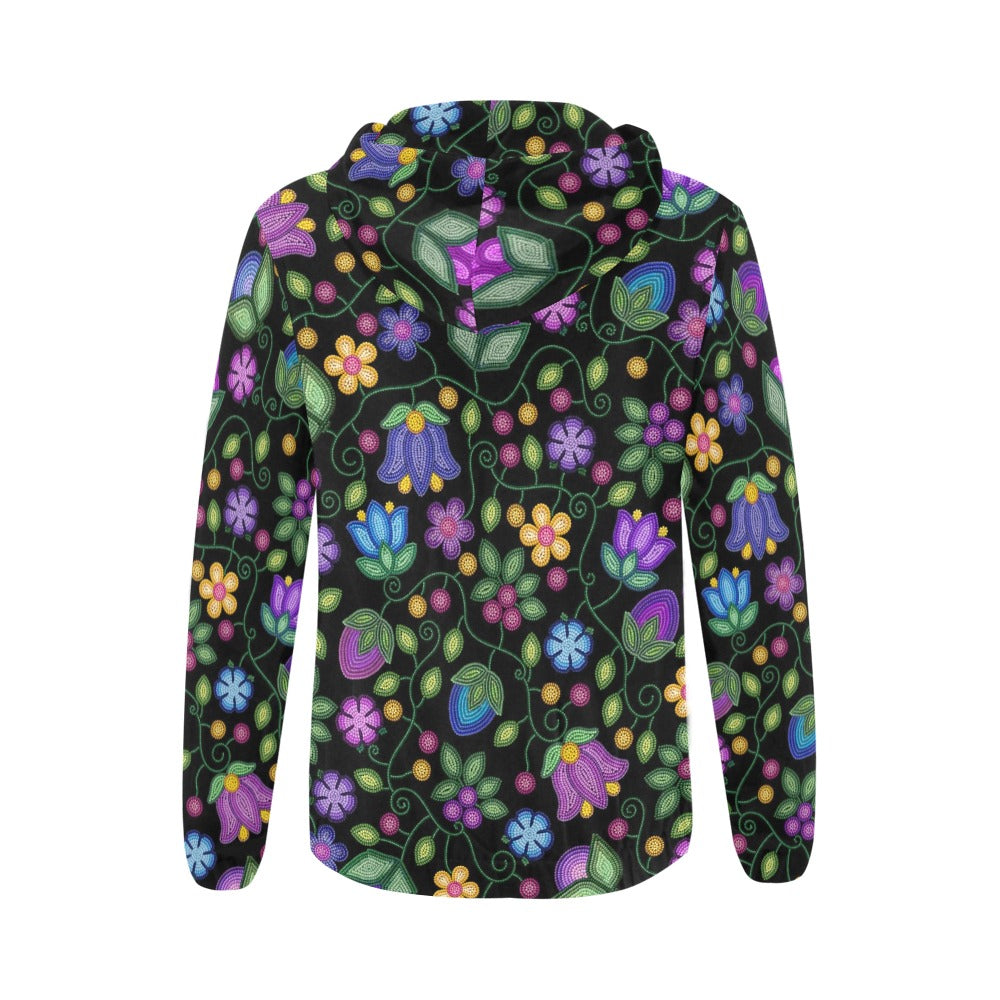 Bloom Uplift Black Full Zip Hoodie for Women
