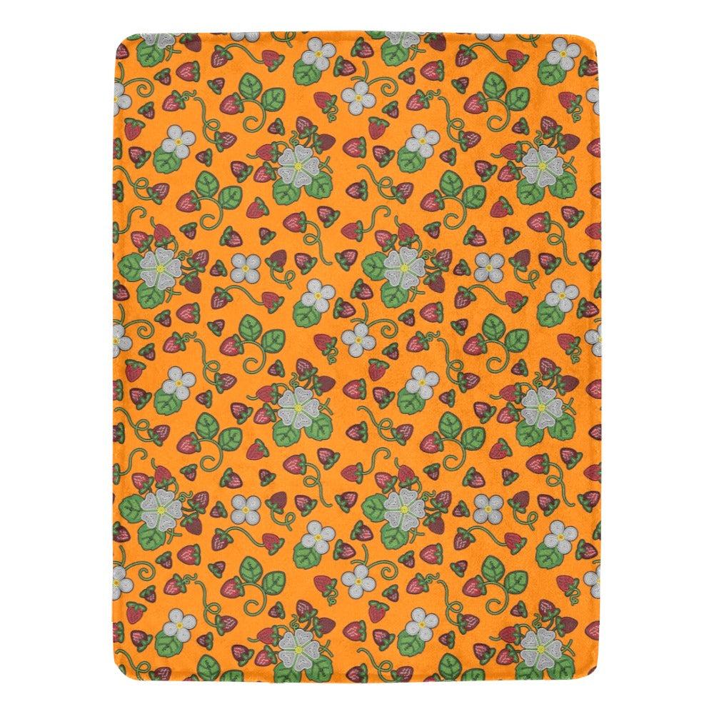 Strawberry Dreams Carrot Ultra-Soft Micro Fleece Blanket 60"x80"
