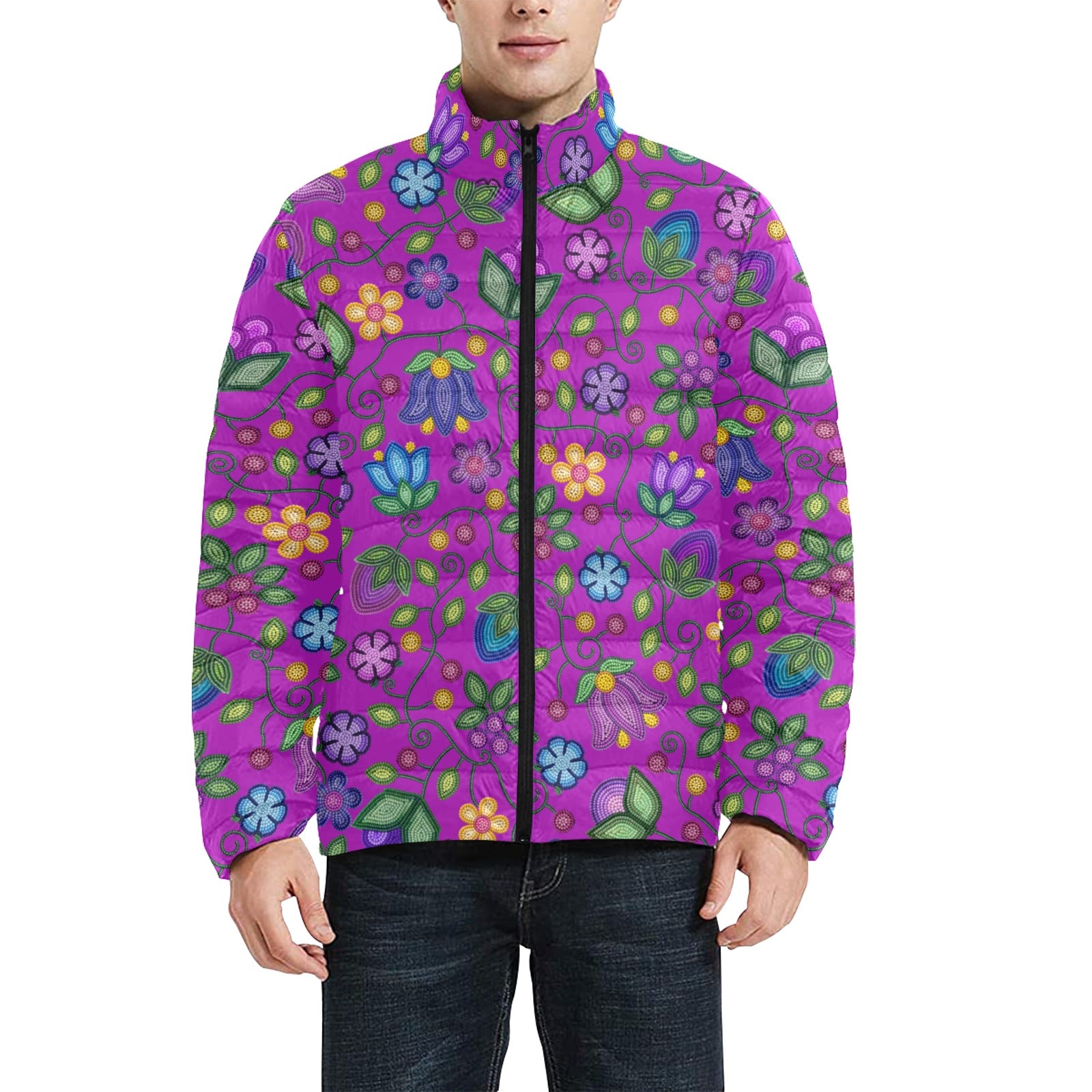 Bloom Uplift Purple Men's Padded Jacket