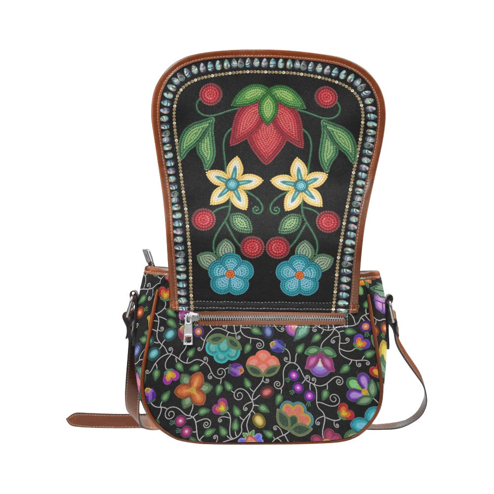 Beaded Offering Black 1 Saddle Bag/Large