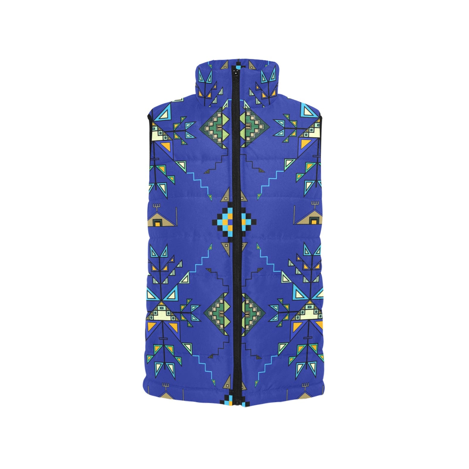 Bear Shield Dark Blue Women's Padded Vest Jacket