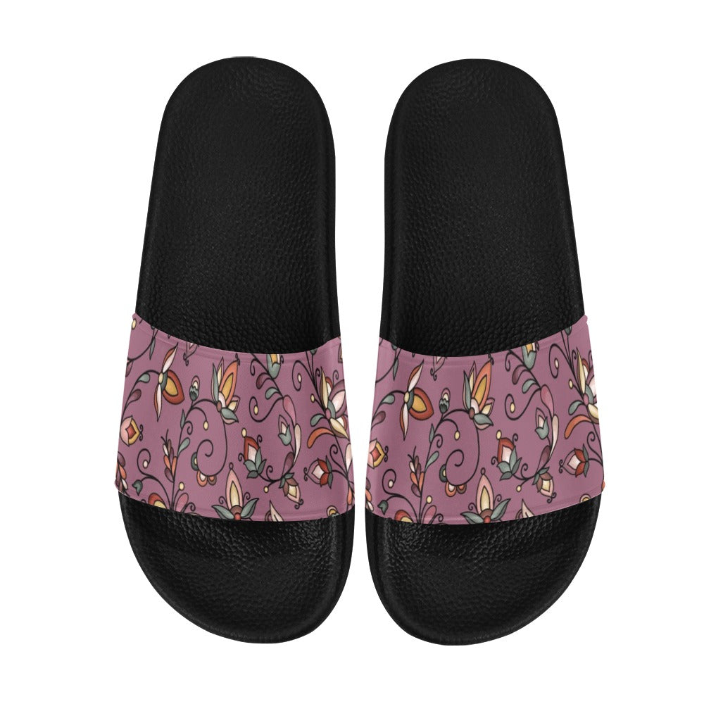 Burnt Sky Petals Magenta Women's Slide Sandals