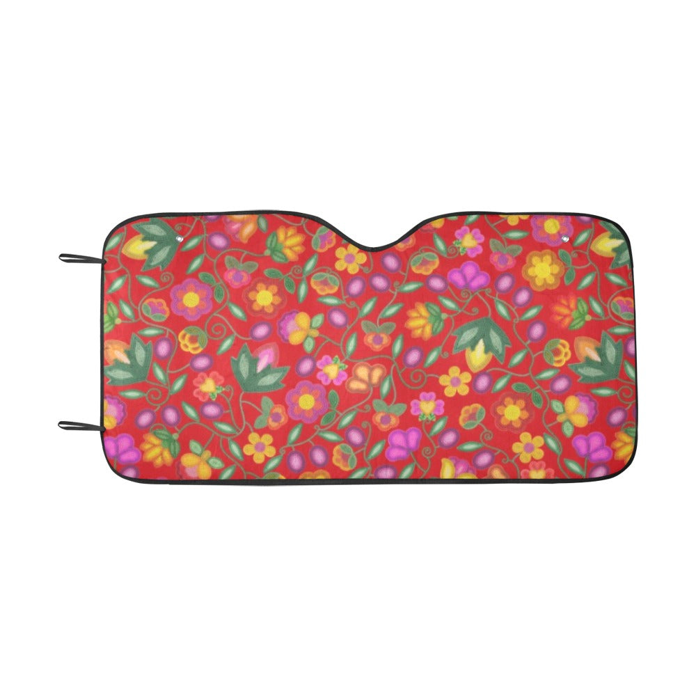 Boreal Bounty Red Car Sun Shade 55"x30"