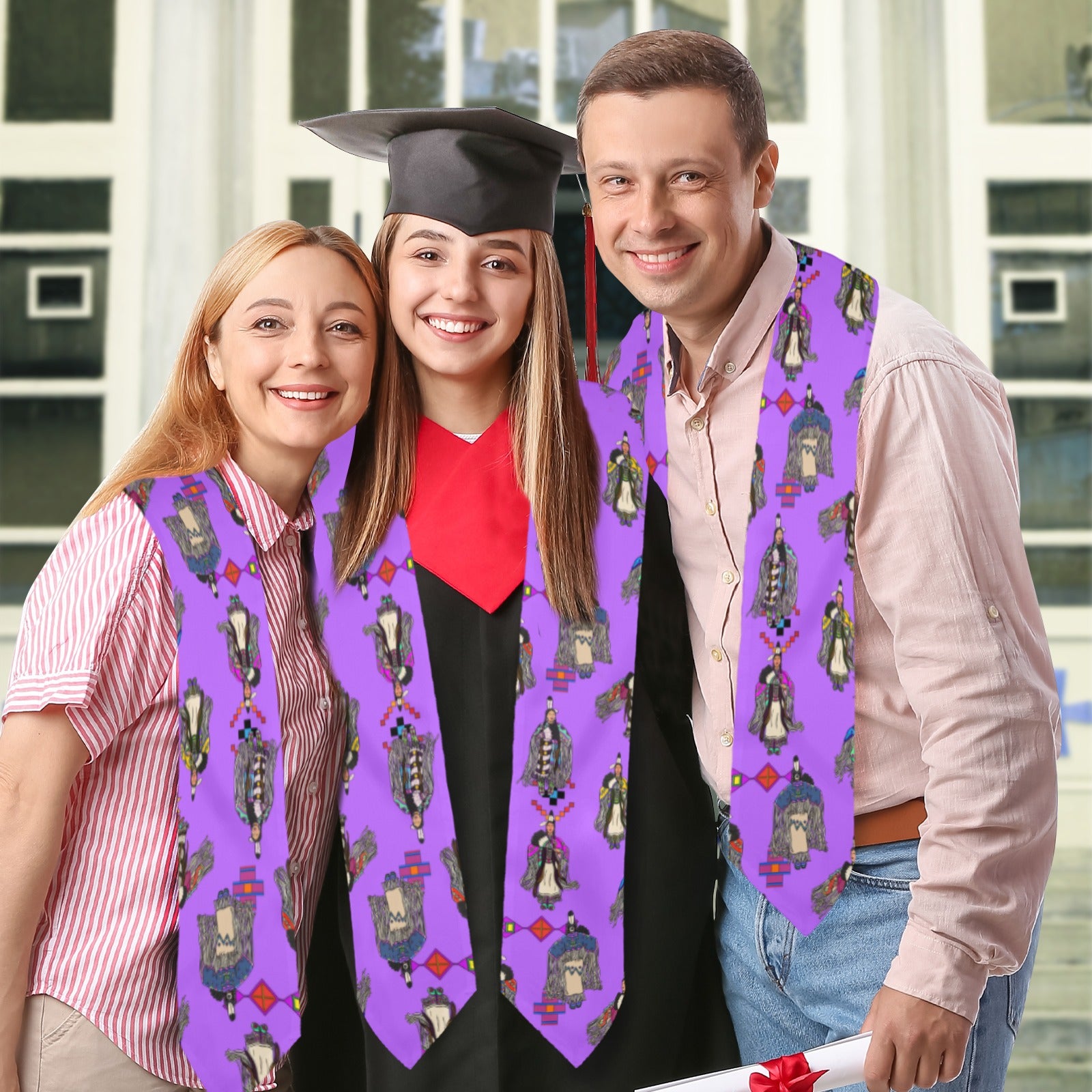 Women's Tradish Dancers Purple Graduation Stole