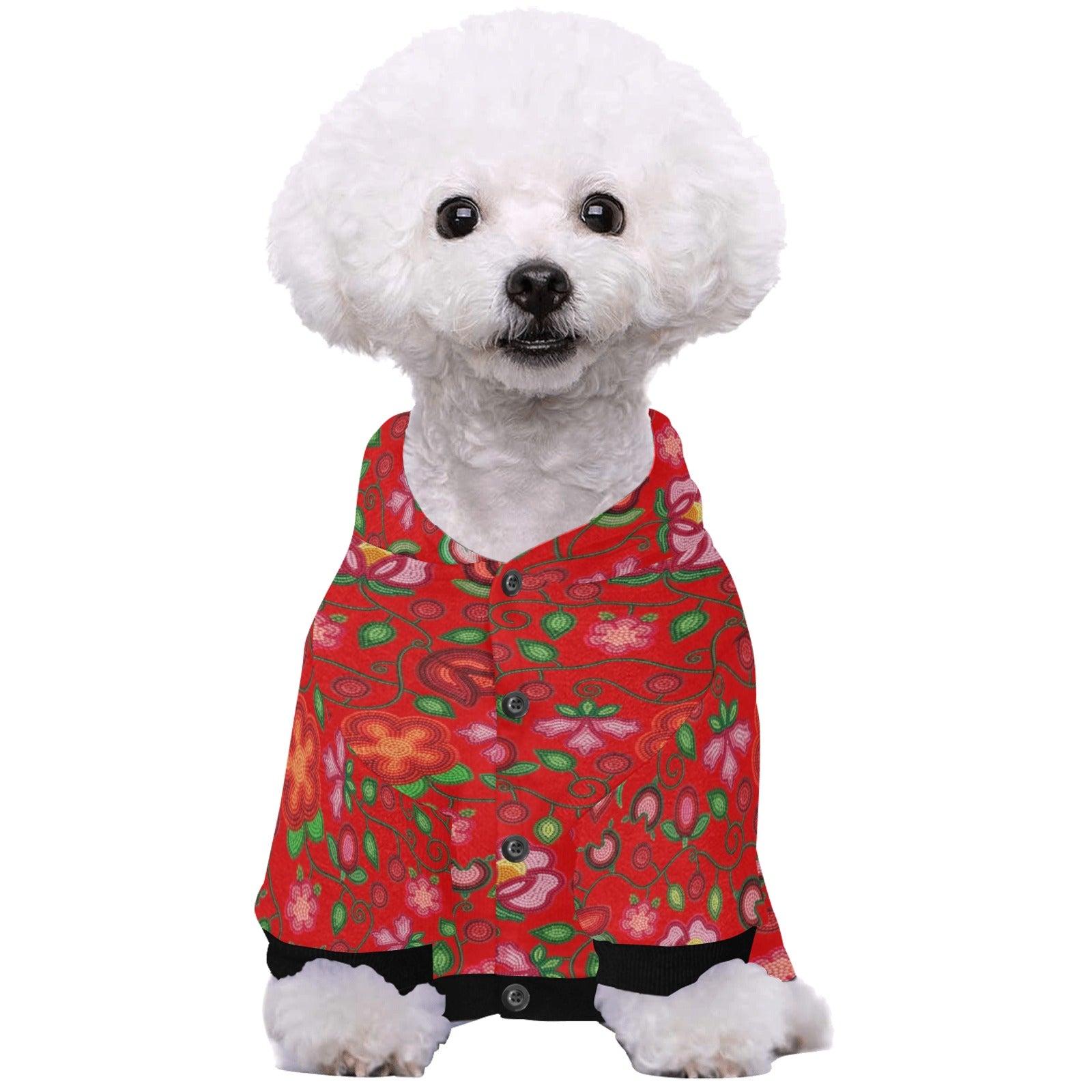 Rose Reverie Red Pet Dog Hoodie