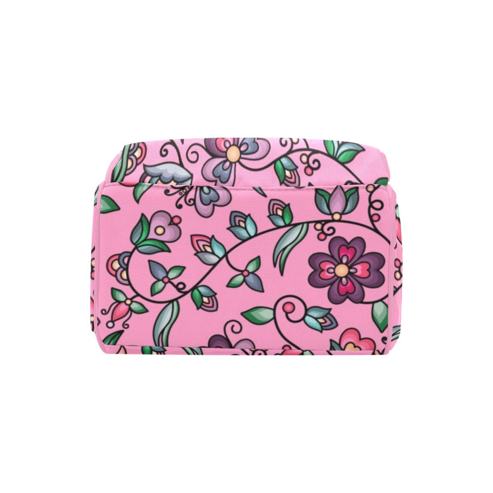 Amber Evening Garland Pink Multi-Function Diaper Backpack/Diaper Bag