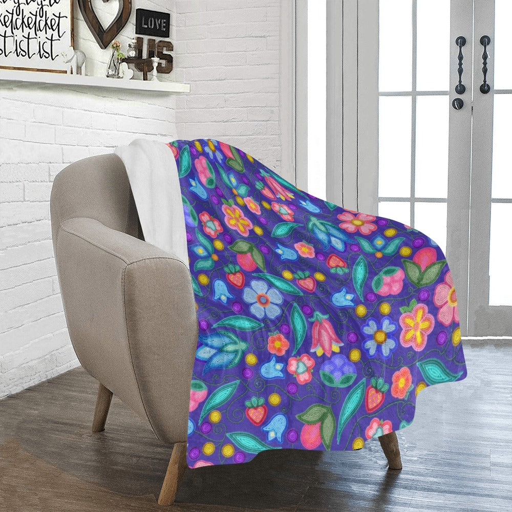 Sweet Offering Indigo Ultra-Soft Micro Fleece Blanket 40"x50"