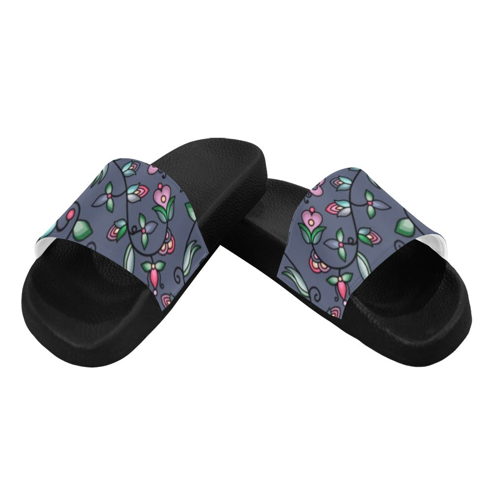 Amber Evening Garland Blue Women's Slide Sandals