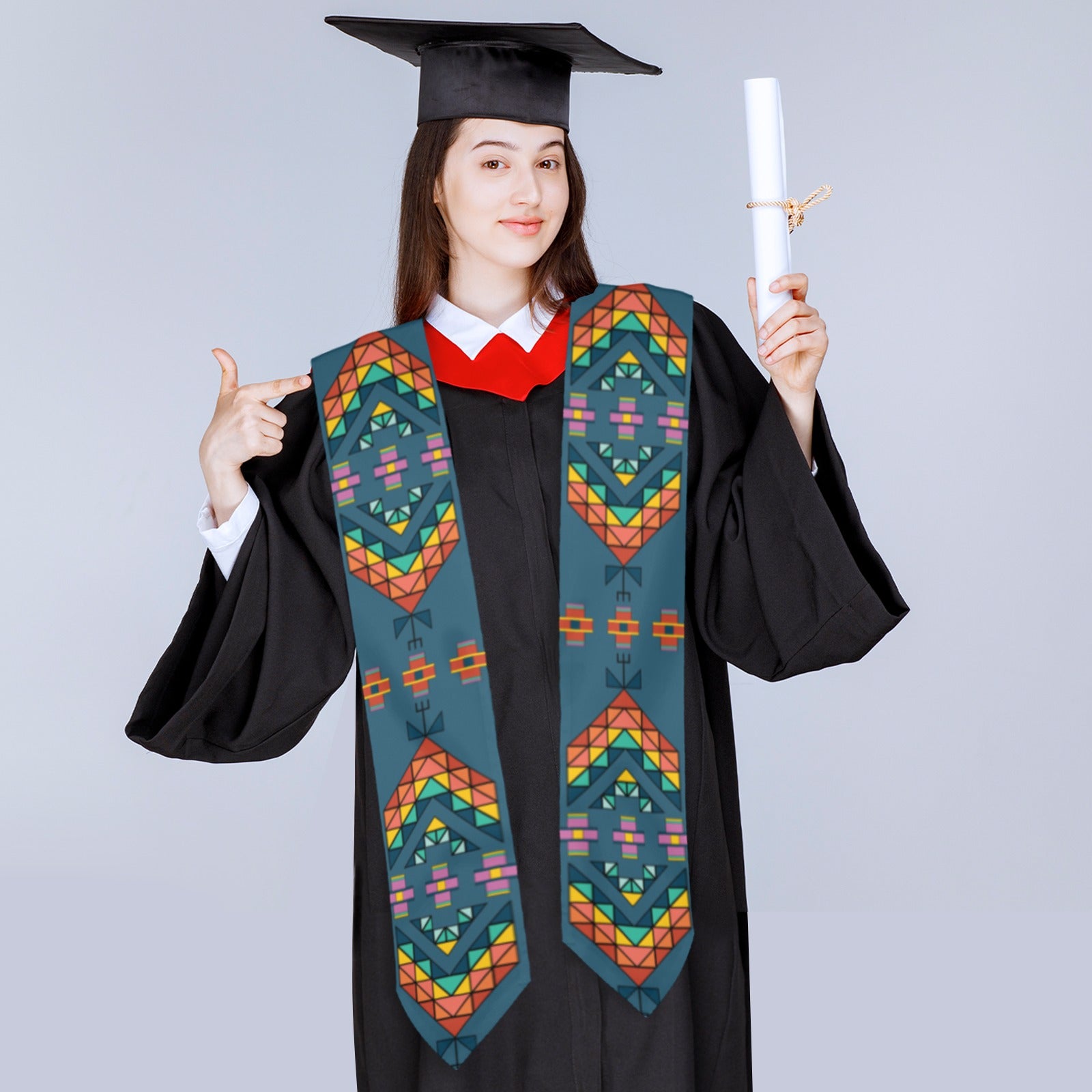 Travois Tipi Deep Lake Graduation Stole