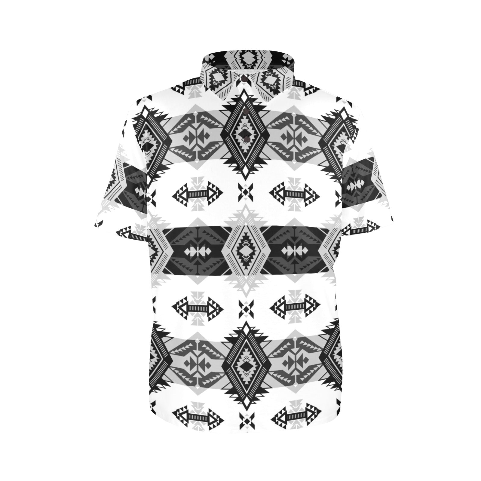 Sovereign Nation Black and White Polo Shirt