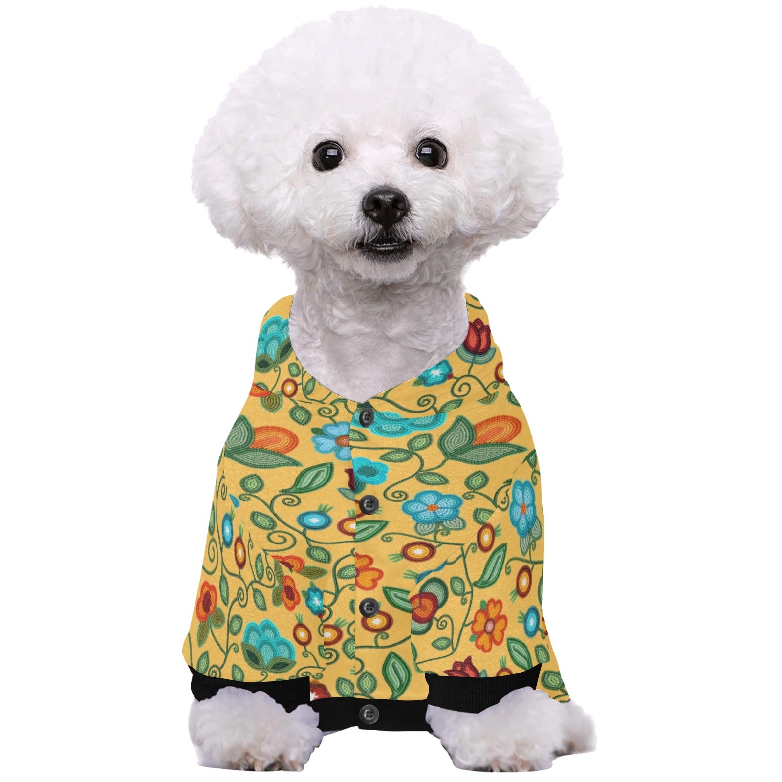 Prairie Fire Petals Honey Pet Dog Hoodie