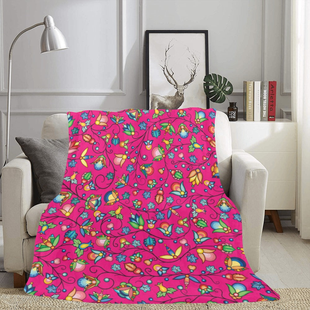 Prairie Plains Spirit Pink Ultra-Soft Micro Fleece Blanket 60"x80"
