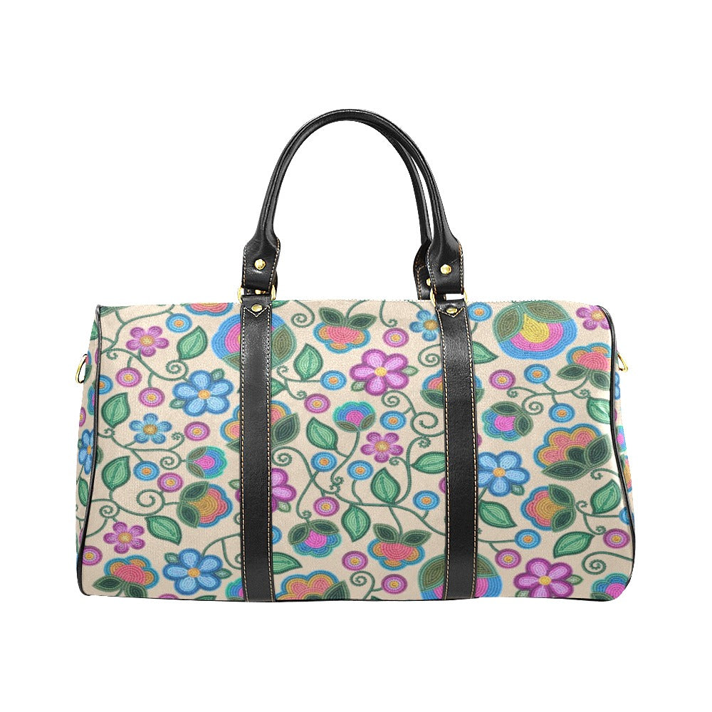 Turquoise Sunbeam Cream Waterproof Travel Bag/Small