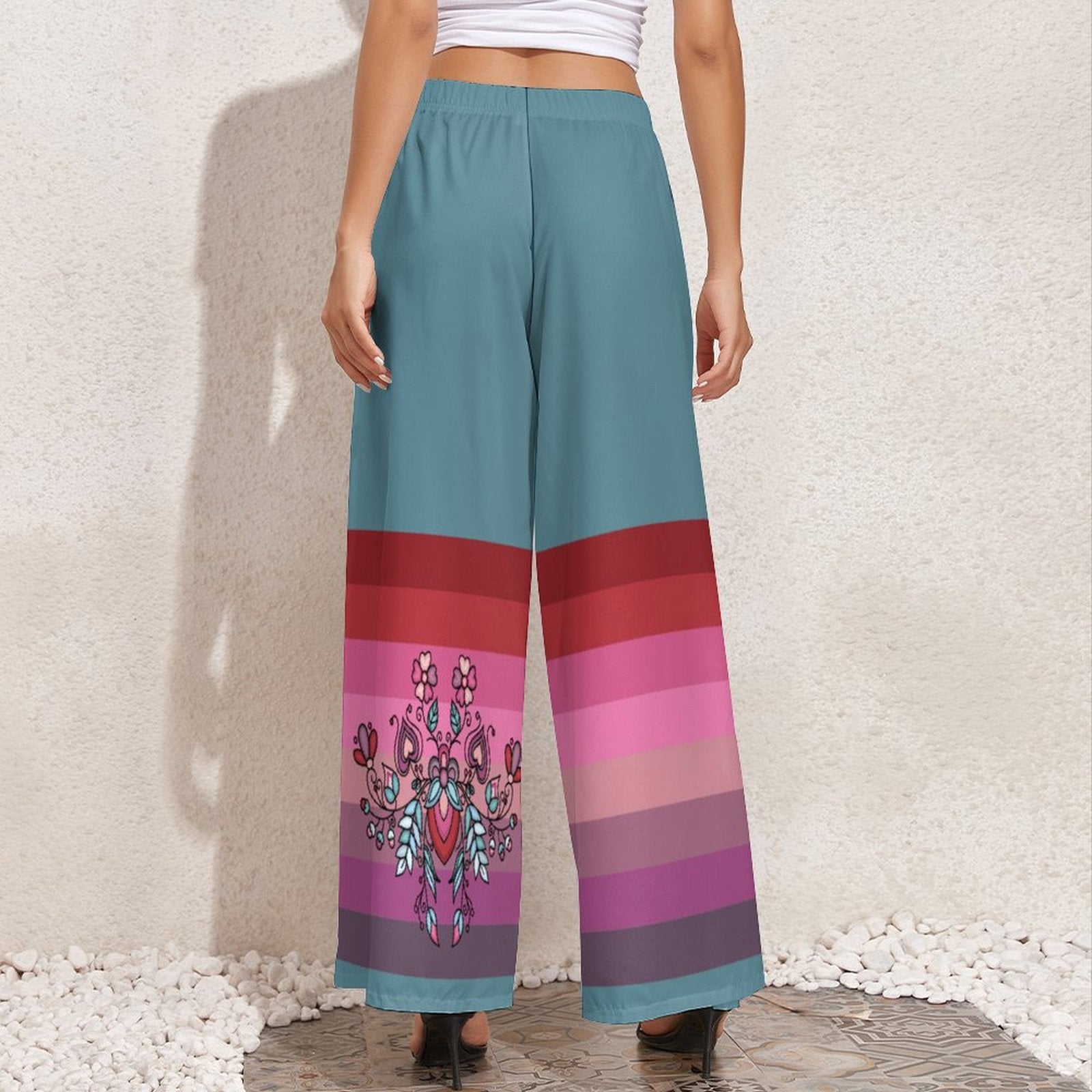 Aurora Blooms Ribbon Pants