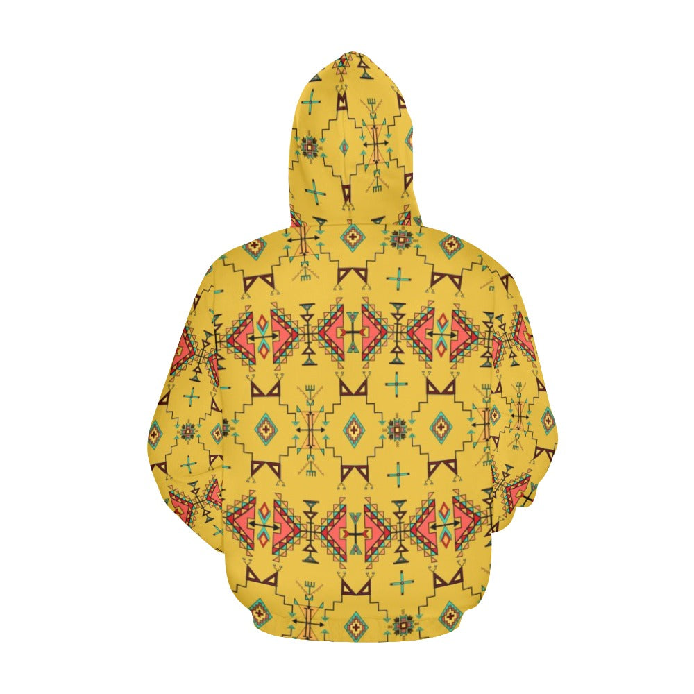 Thunder Flight Yellow Hoodie for Women (USA Size)
