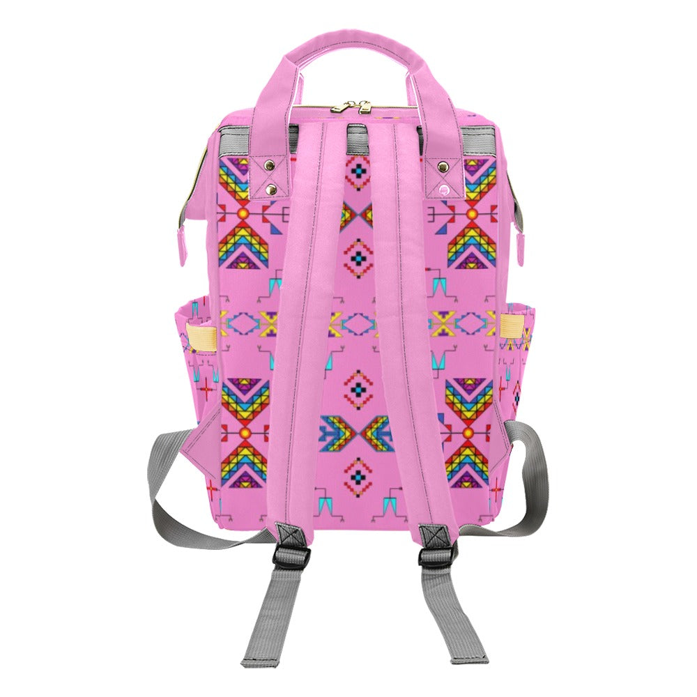 Rainy Chief Rainbow Blush Multi-Function Diaper Backpack/Diaper Bag