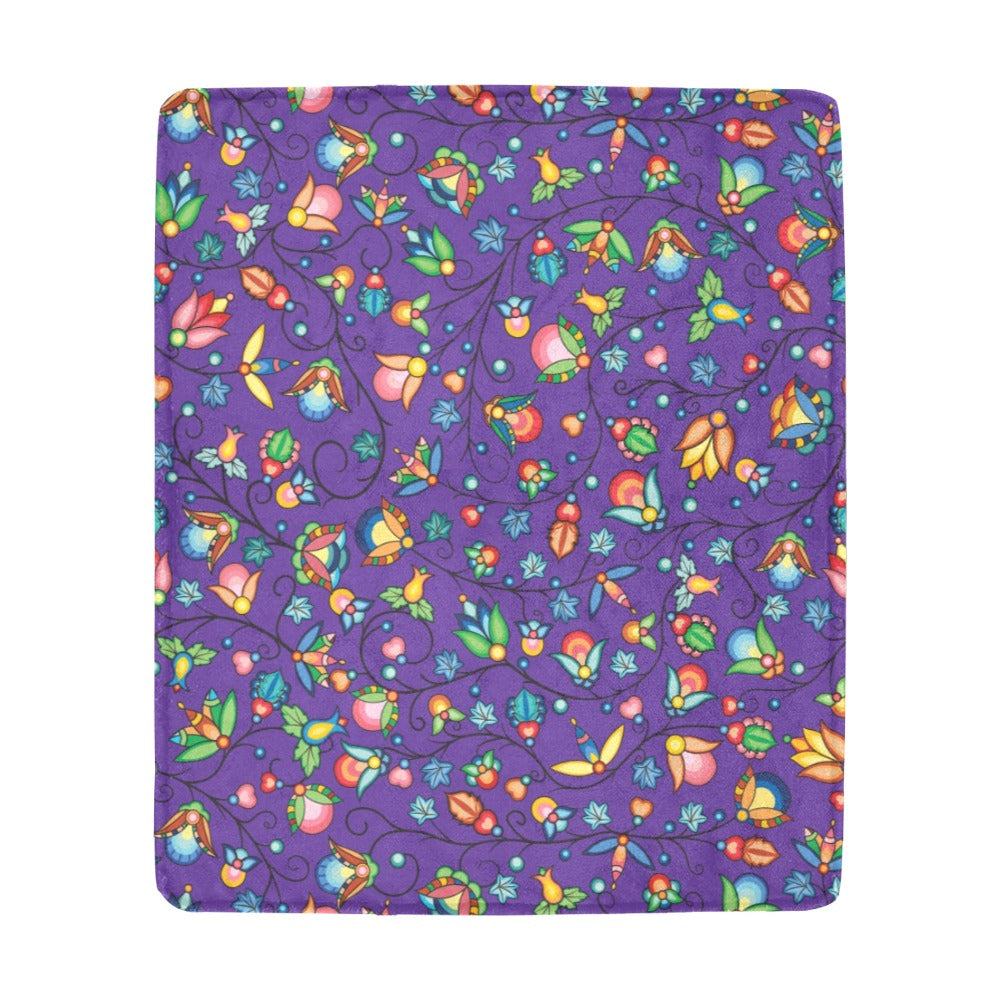 Prairie Plains Spirit Midnight Purple Ultra-Soft Micro Fleece Blanket 50"x60"