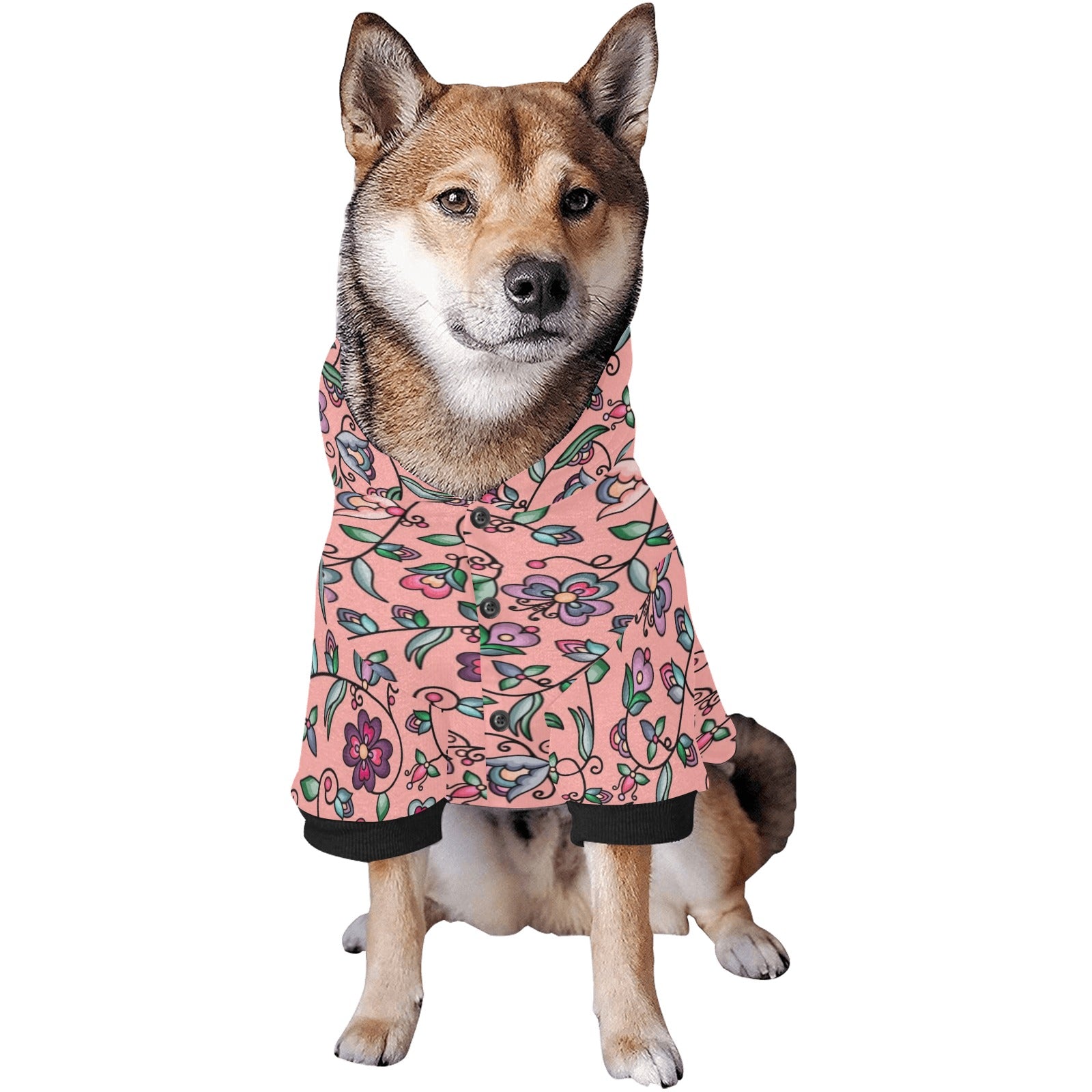 Amber Evening Garland Peach Pet Dog Hoodie