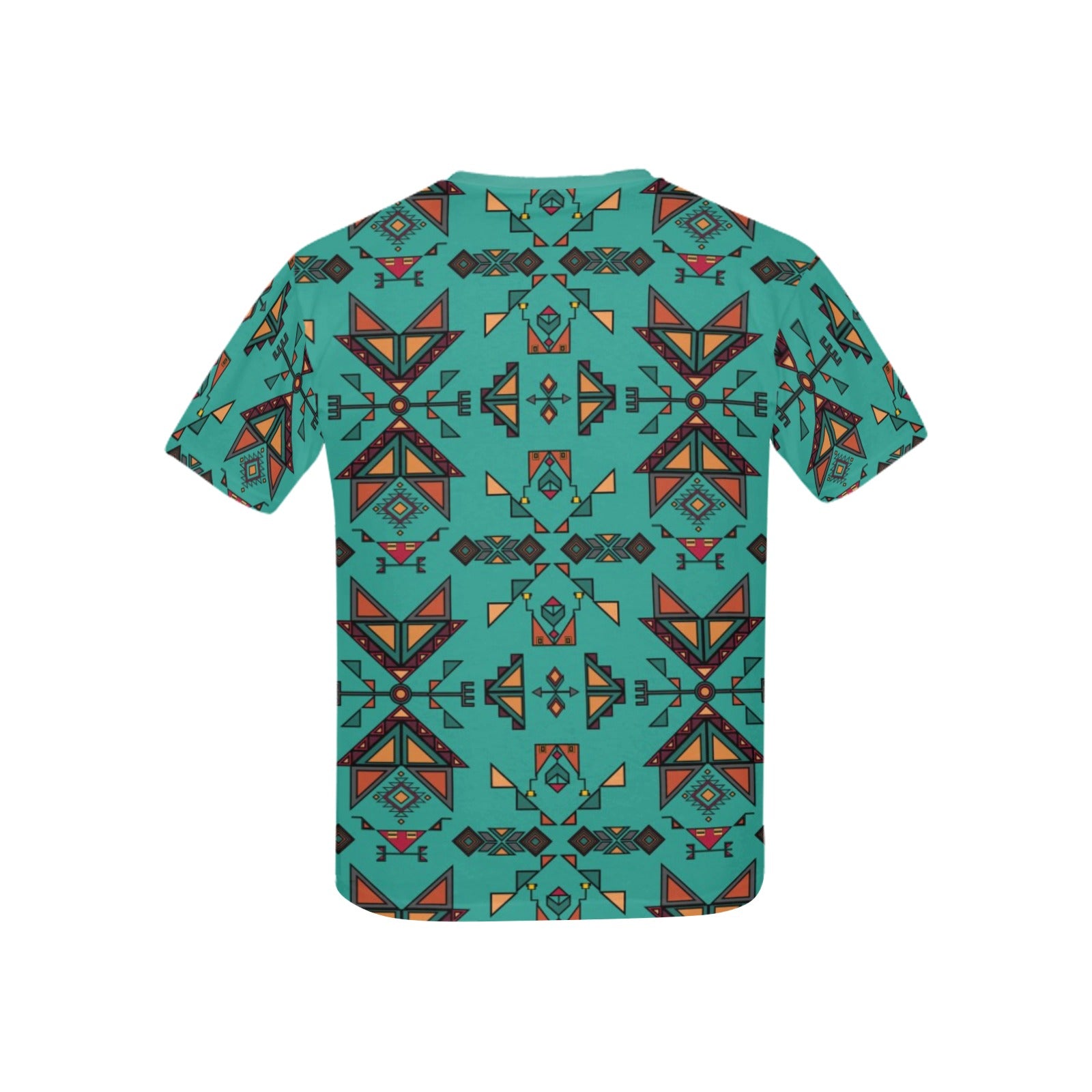Arrow dawn Fabric Turquoise Kids' T-shirt (USA Size)