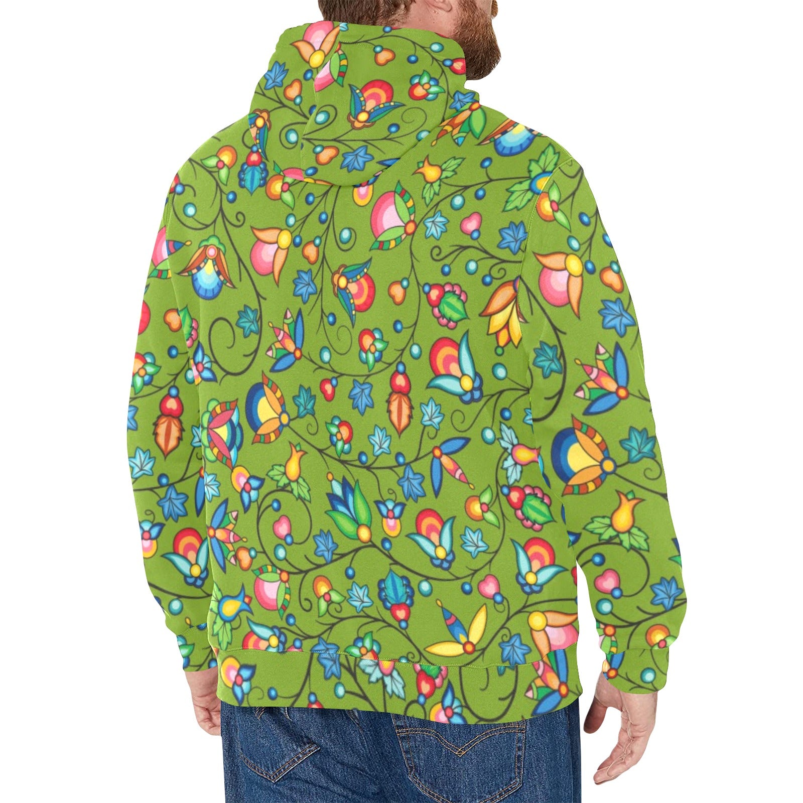 Prairie Plains Spirit Sweetgrass Men's Long Sleeve Fleece Hoodie