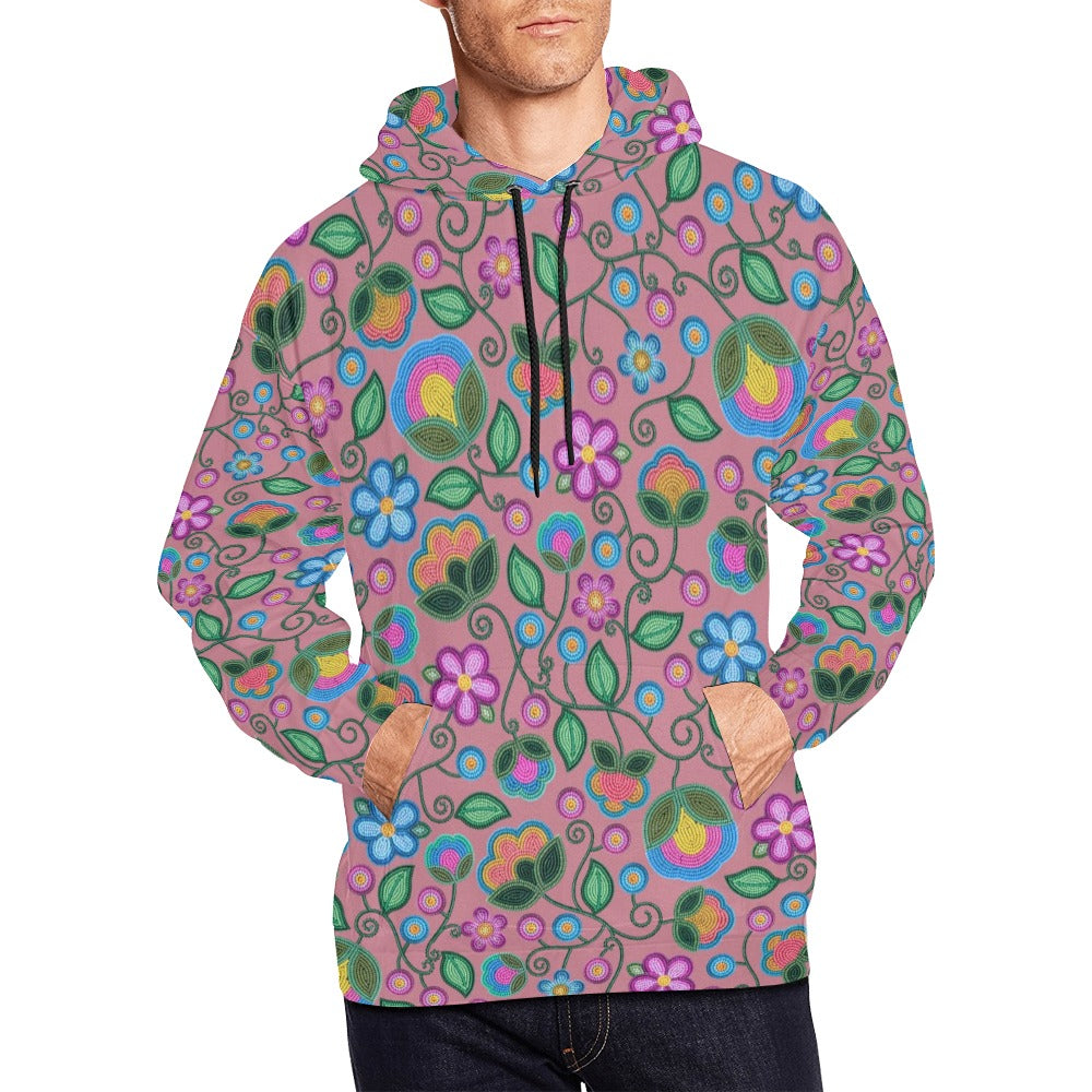 Turquoise Sunbeam Peach Hoodie for Men (USA Size)