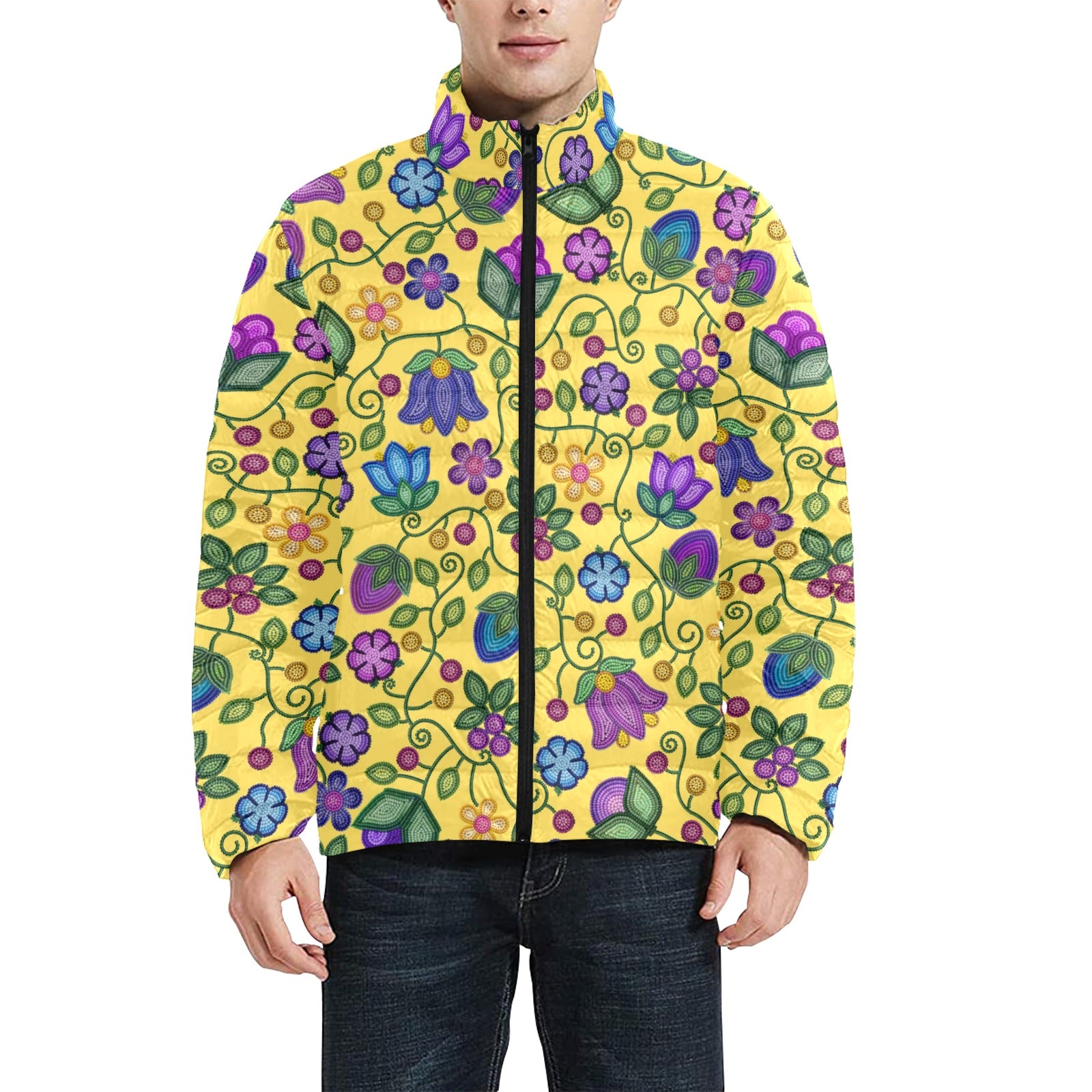 Bloom Uplift Yellow Men's Padded Jacket