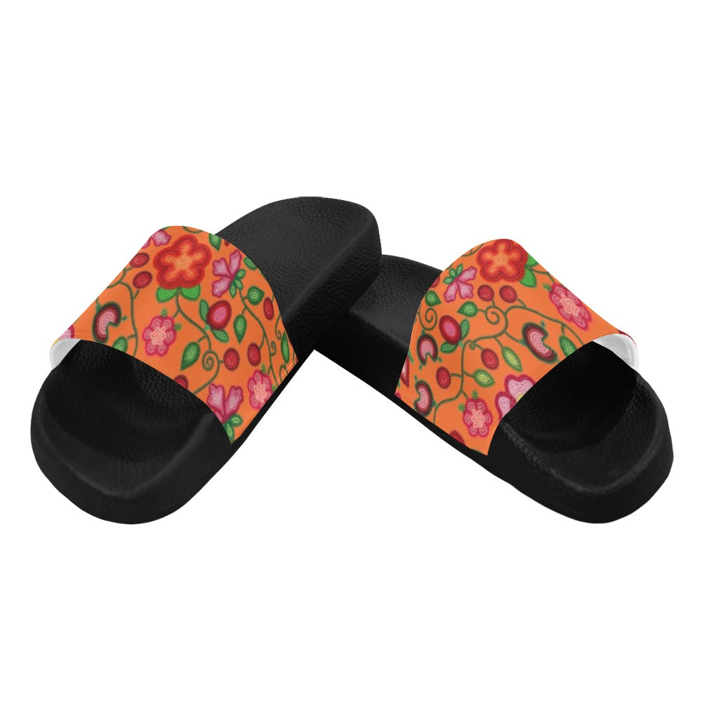 Rose Reverie Orange Men's Slide Sandals
