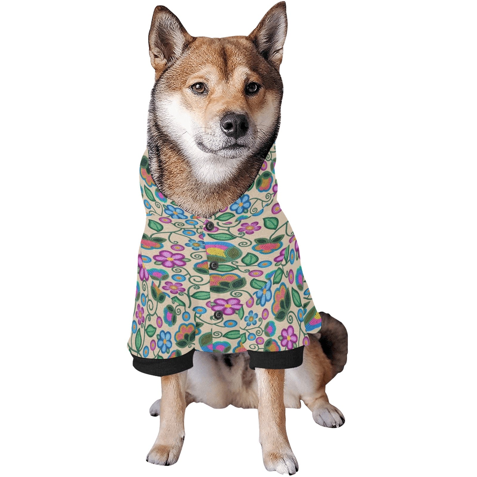 Turquoise Sunbeam Cream Pet Dog Hoodie