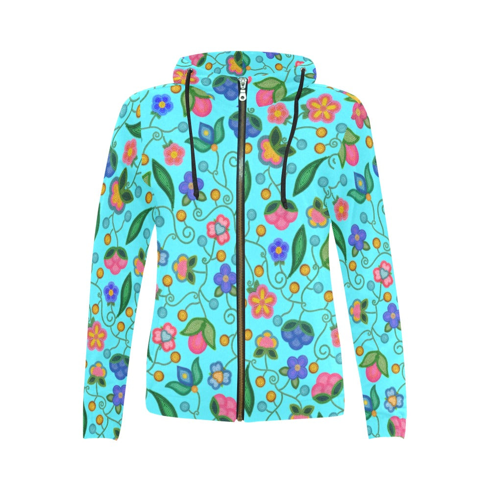 Skyberry Serenade Sky Full Zip Hoodie for Women