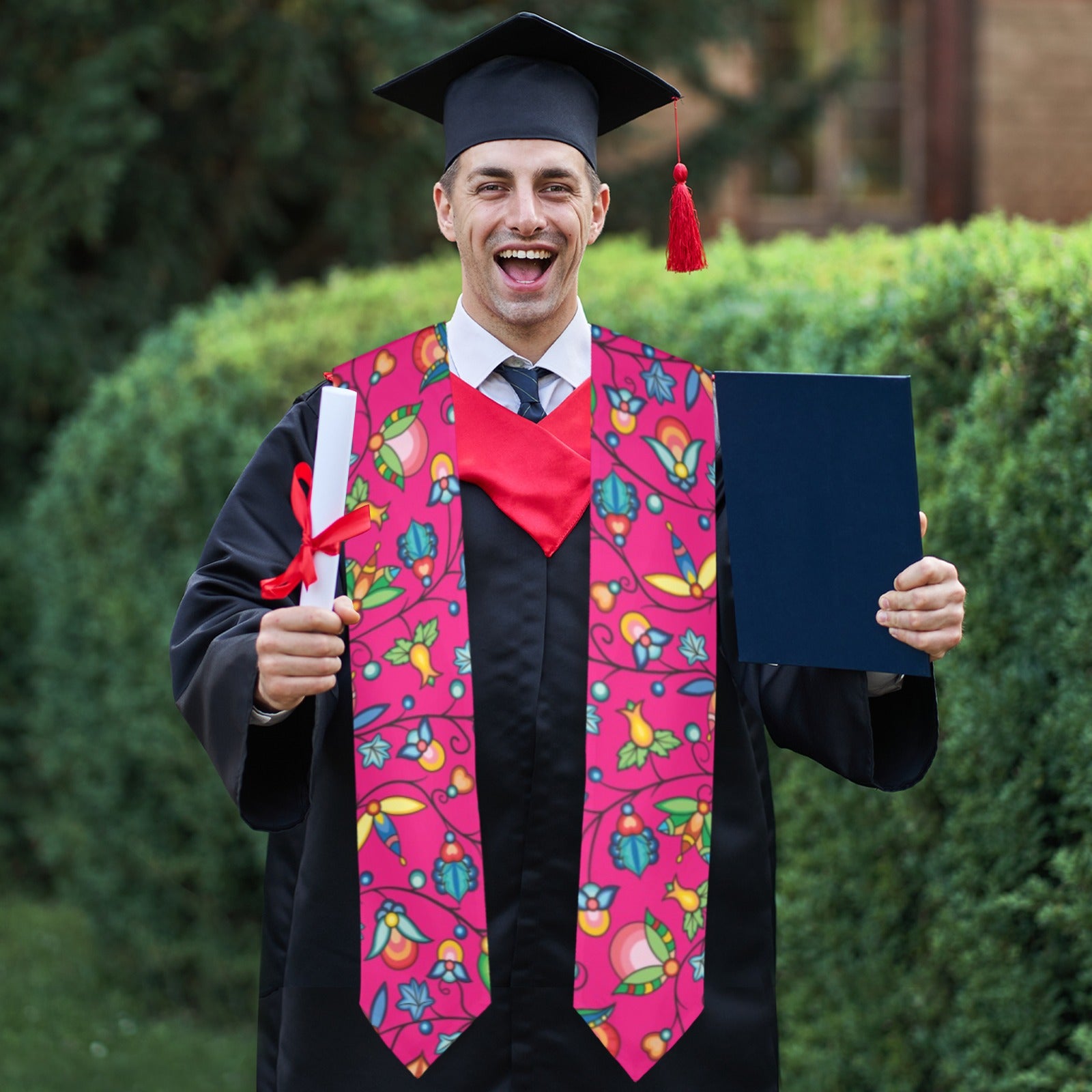 Prairie Plains Spirit Pink Graduation Stole