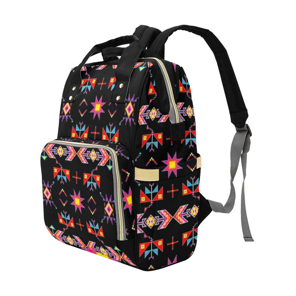 Scattered Generations Black Multi-Function Diaper Backpack/Diaper Bag
