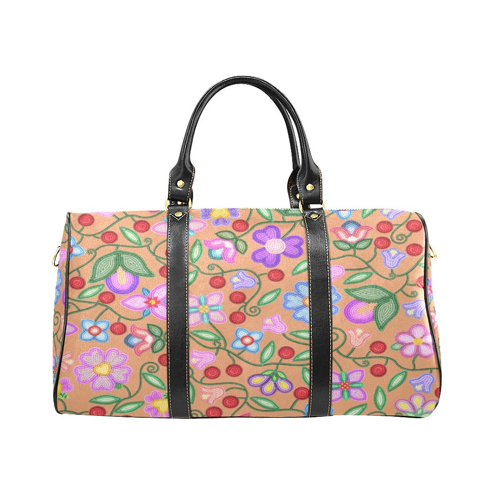 Petal Harmony Terracotta Waterproof Travel Bag/Small