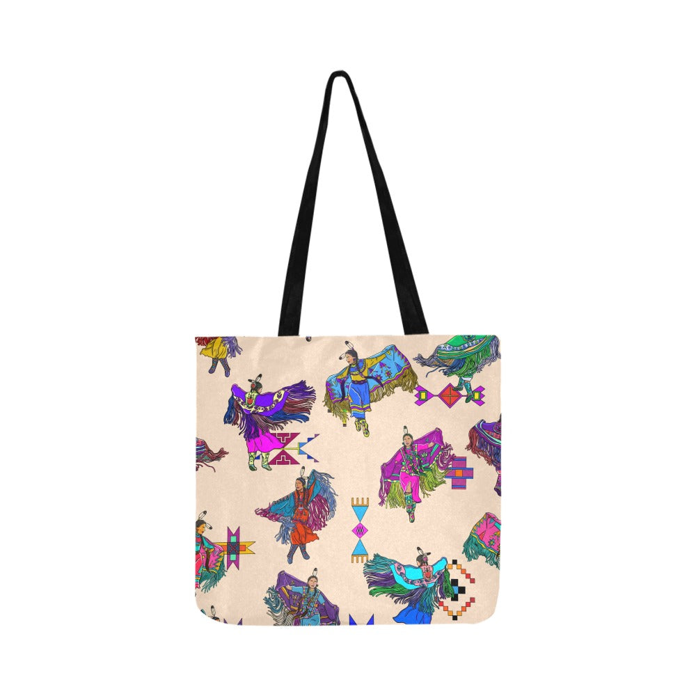 Women's Fancy Dancers Muslin Reusable Shopping Bag (Two sides)