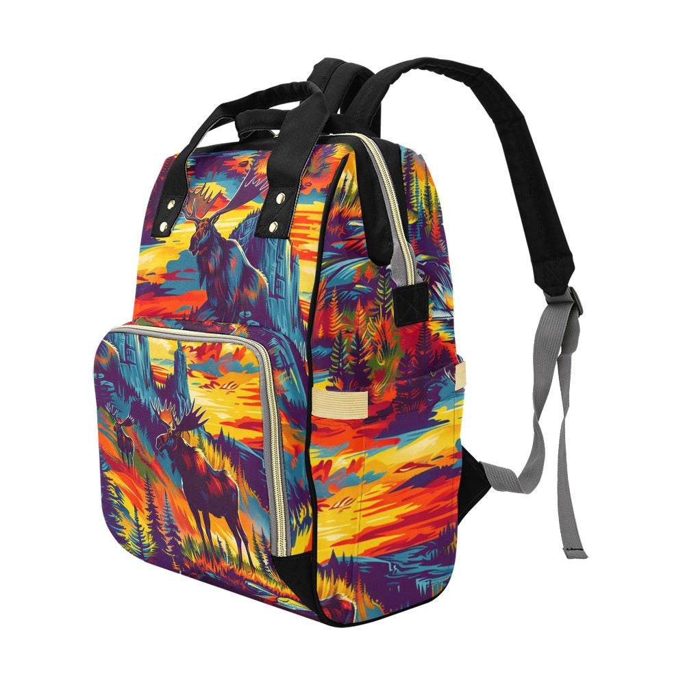 Mighty Moose Multi-Function Diaper Backpack/Diaper Bag