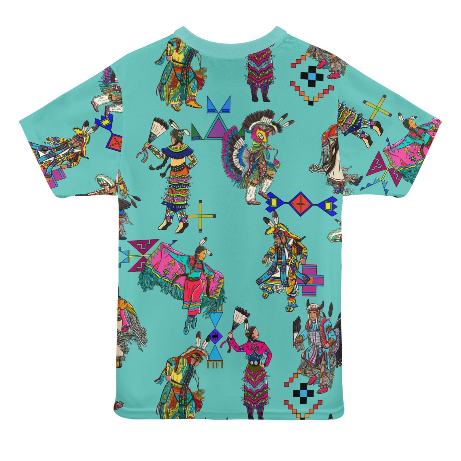 Grand Entry Dancers Eggshell Blue T-shirt for Women