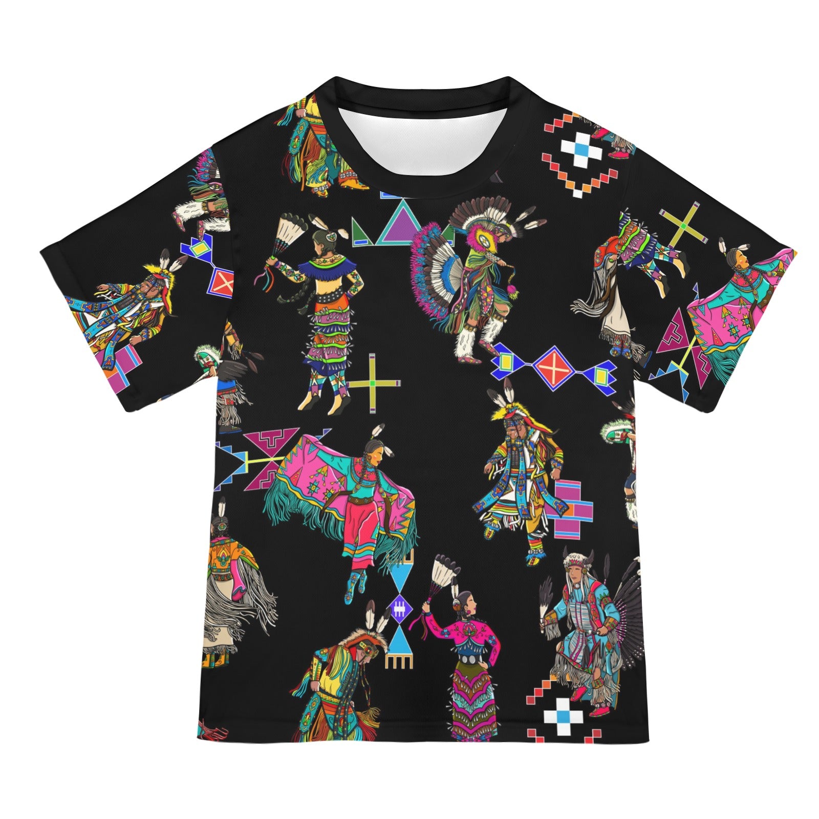 Grand Entry Dancers Black T-shirt for Women