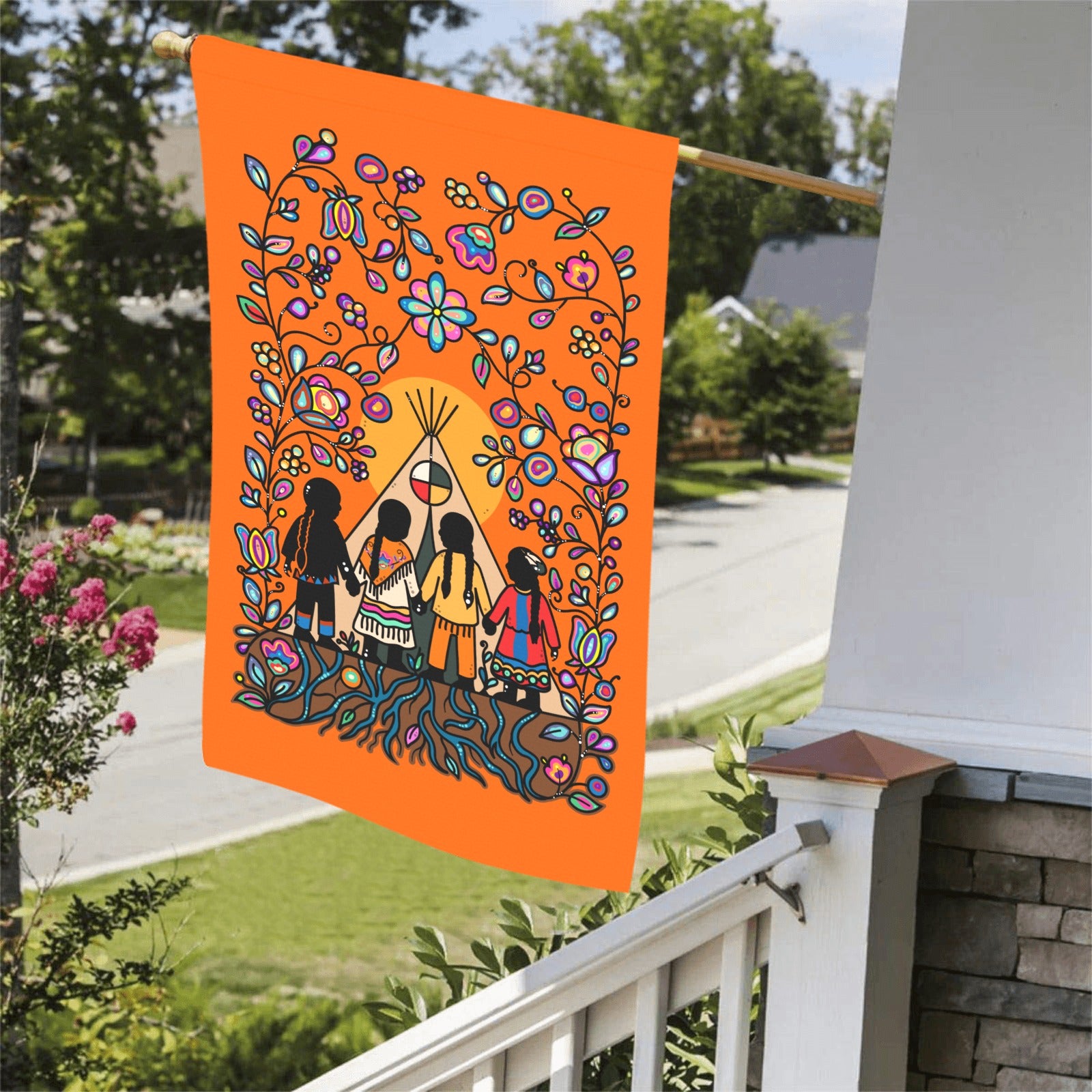 Rooted in Culture Garden Flag 36''x60'' (Two Sides Printing)