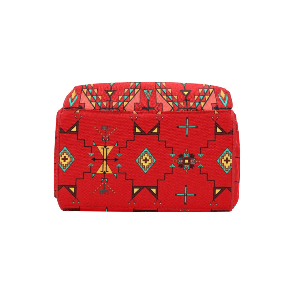 Thunder Flight Red Multi-Function Diaper Backpack/Diaper Bag