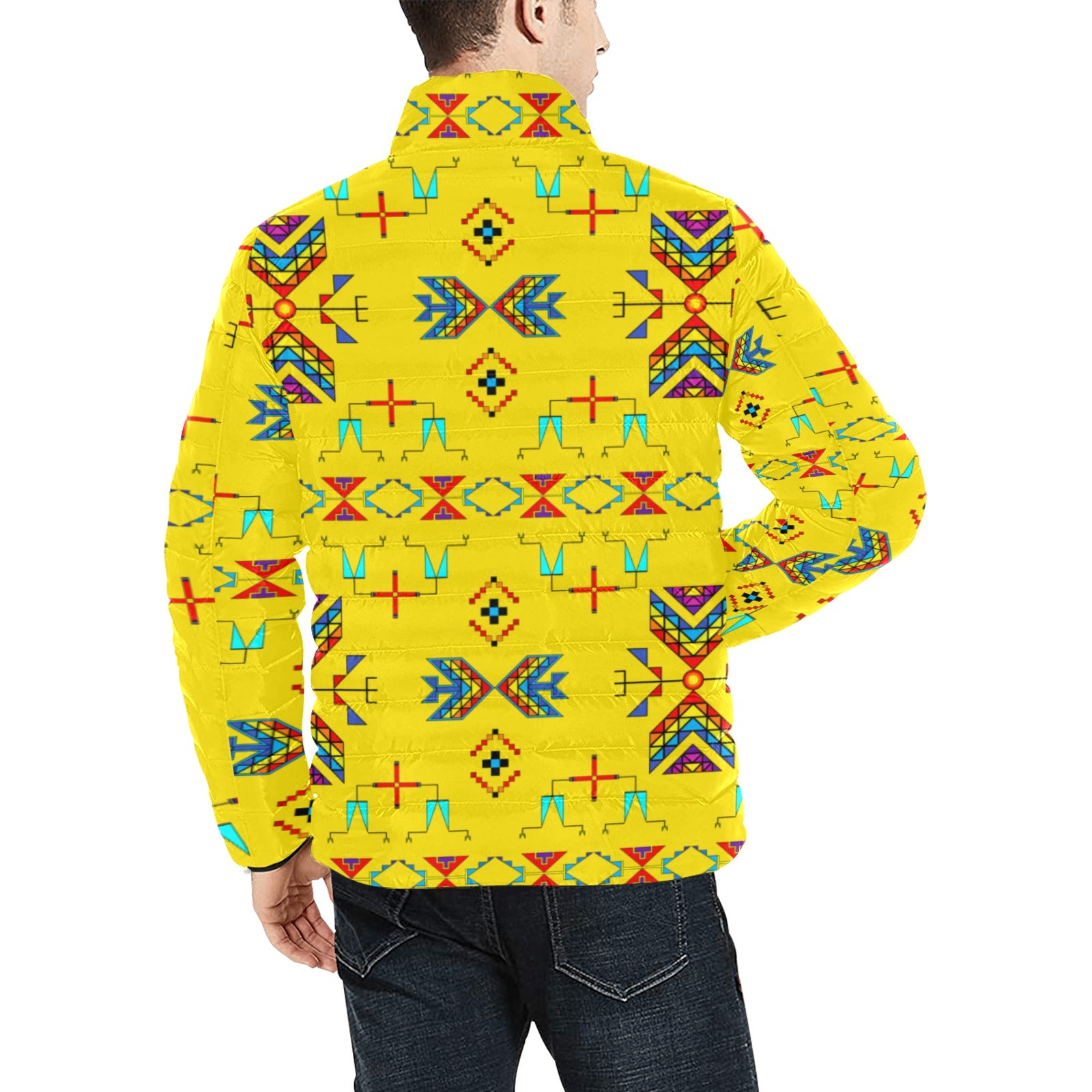 Rainbow Chief Rainbow Yellow Men's Padded Jacket