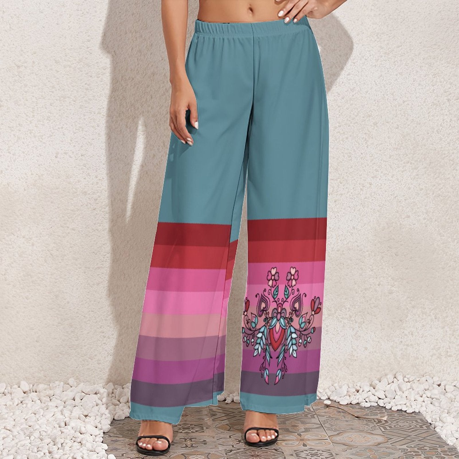 Aurora Blooms Ribbon Pants