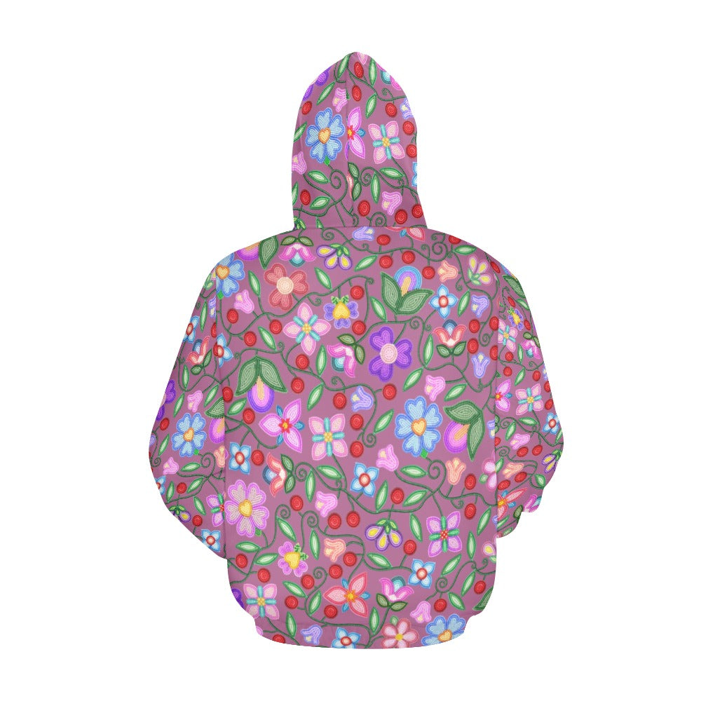 Petal Harmony Dusty Rose Hoodie for Men (USA Size)
