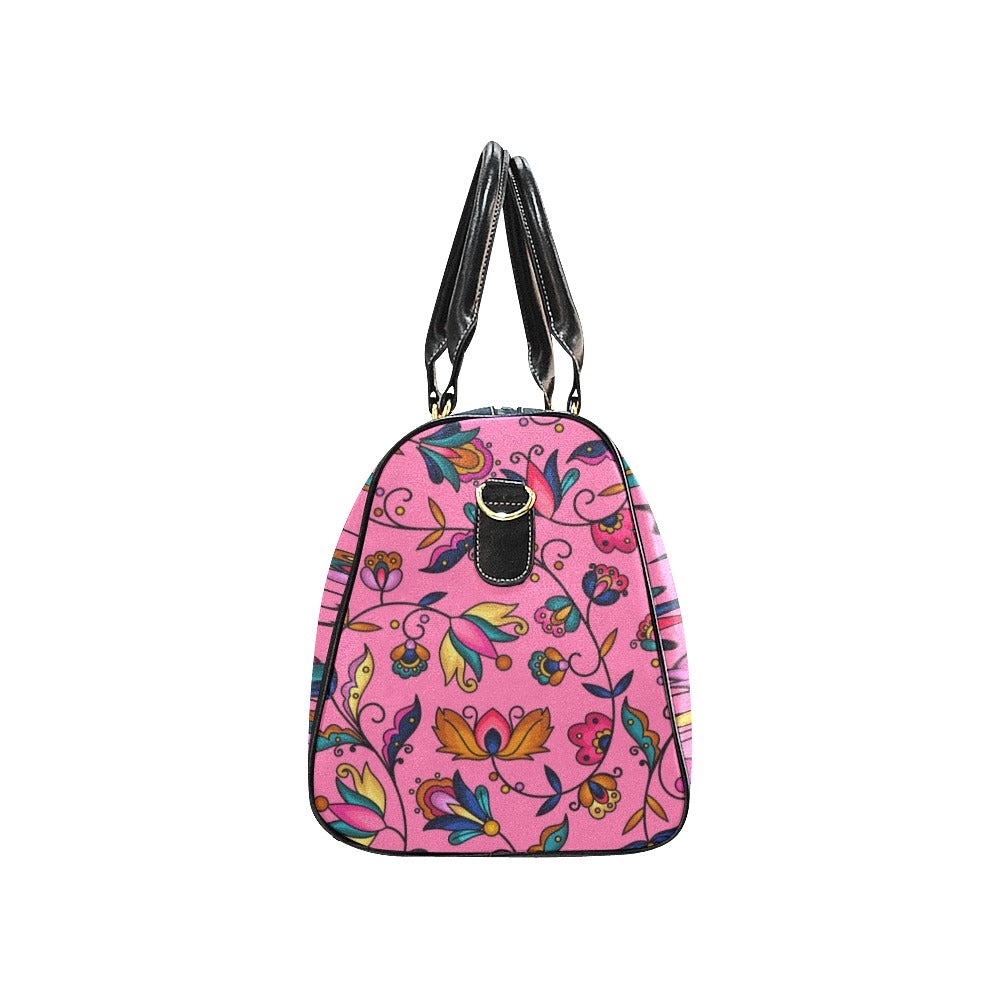 Copper Prairie Petals Pink Waterproof Travel Bag/Small