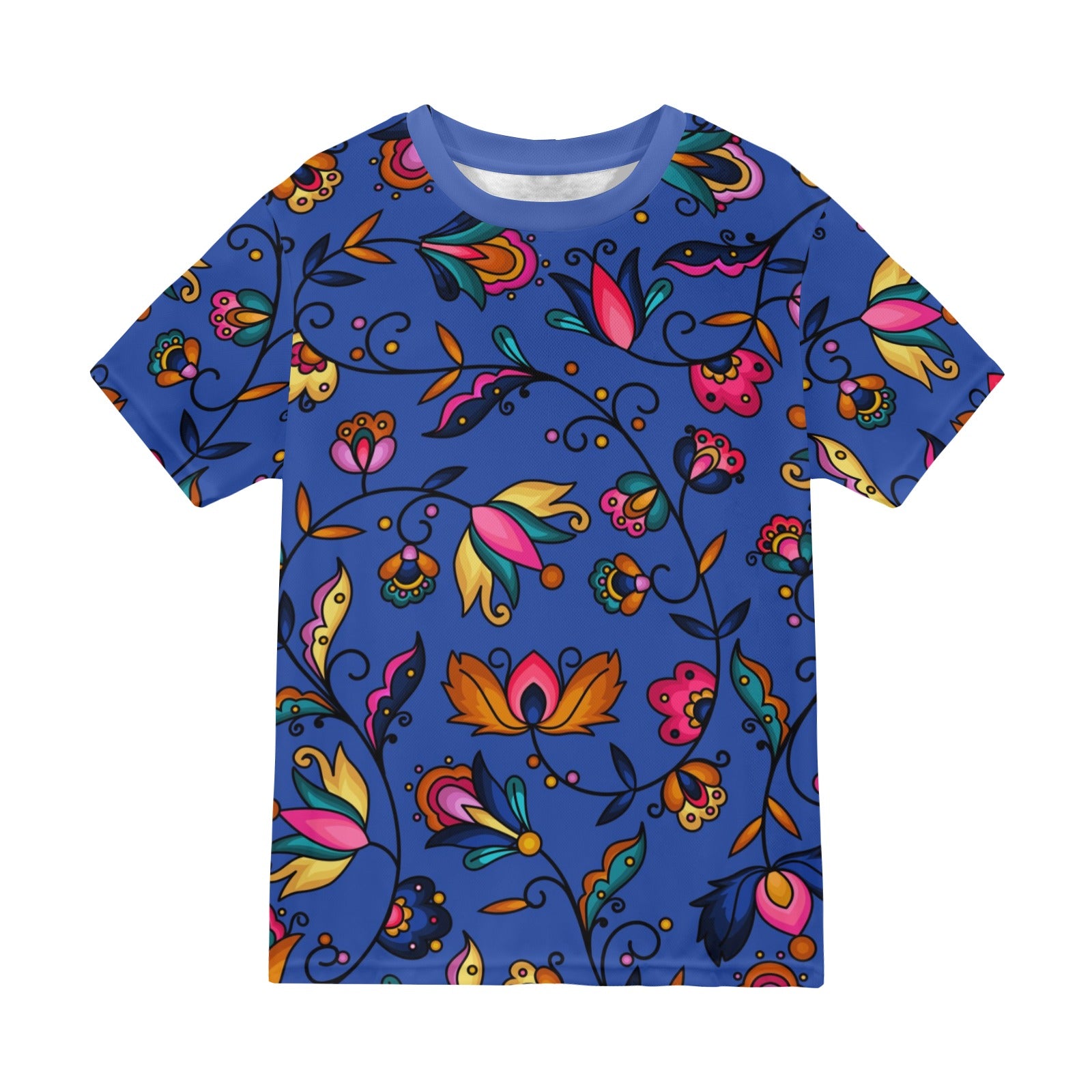 Copper Prairie Petals Blue T-shirt for Men