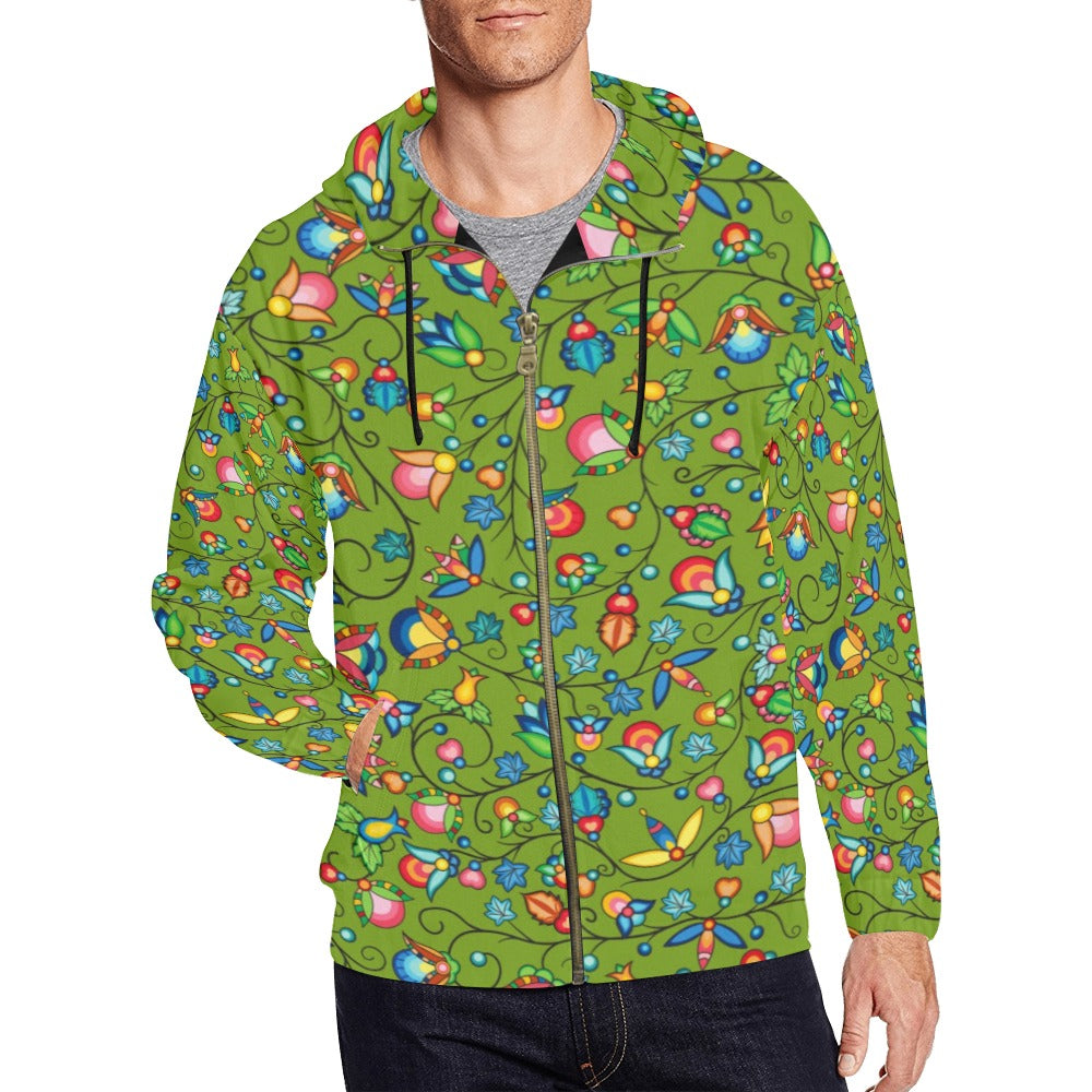 Prairie Plains Spirit Sweetgrass Men's Zipper Hoodie