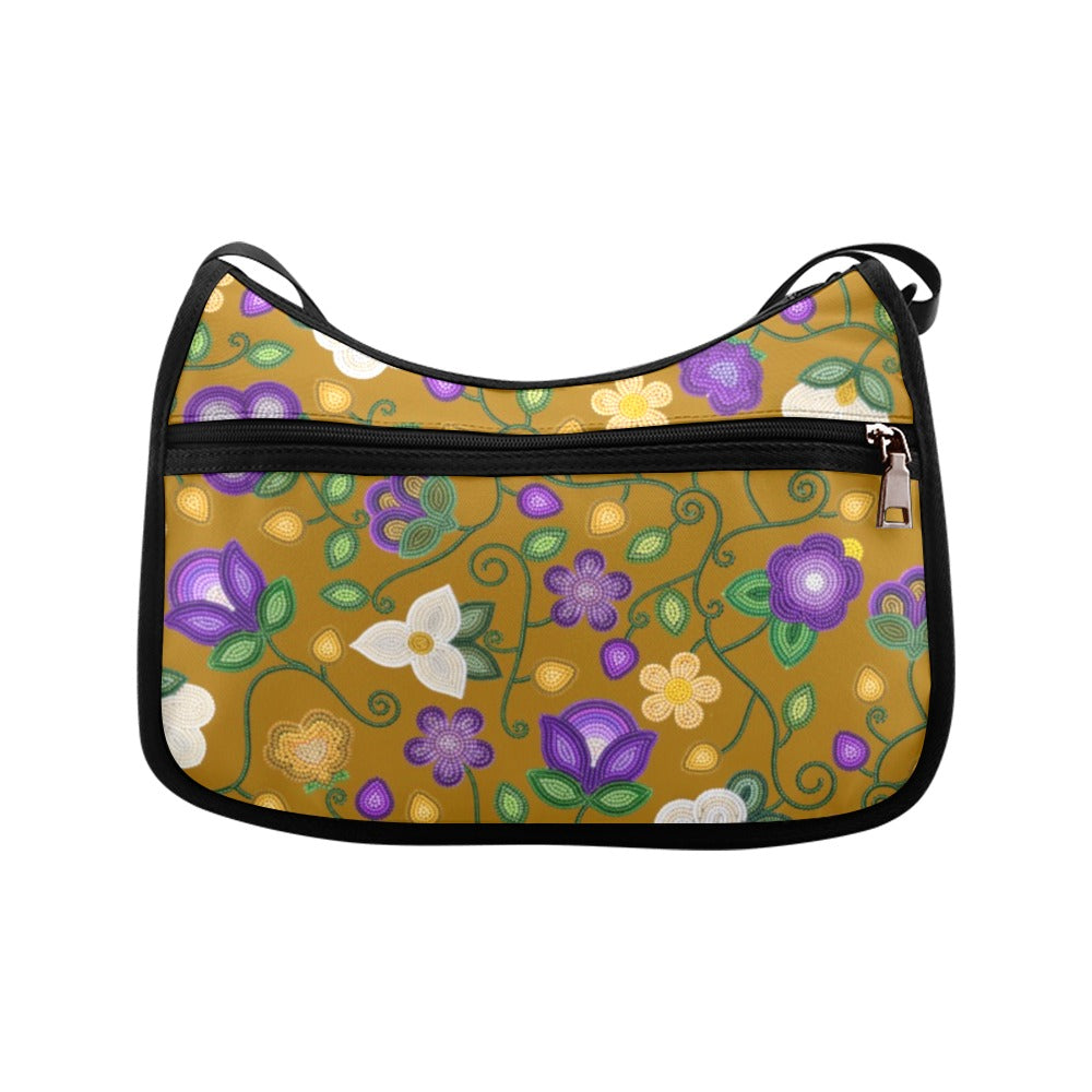 Midnight Moss Bloom Toffee Crossbody Bag